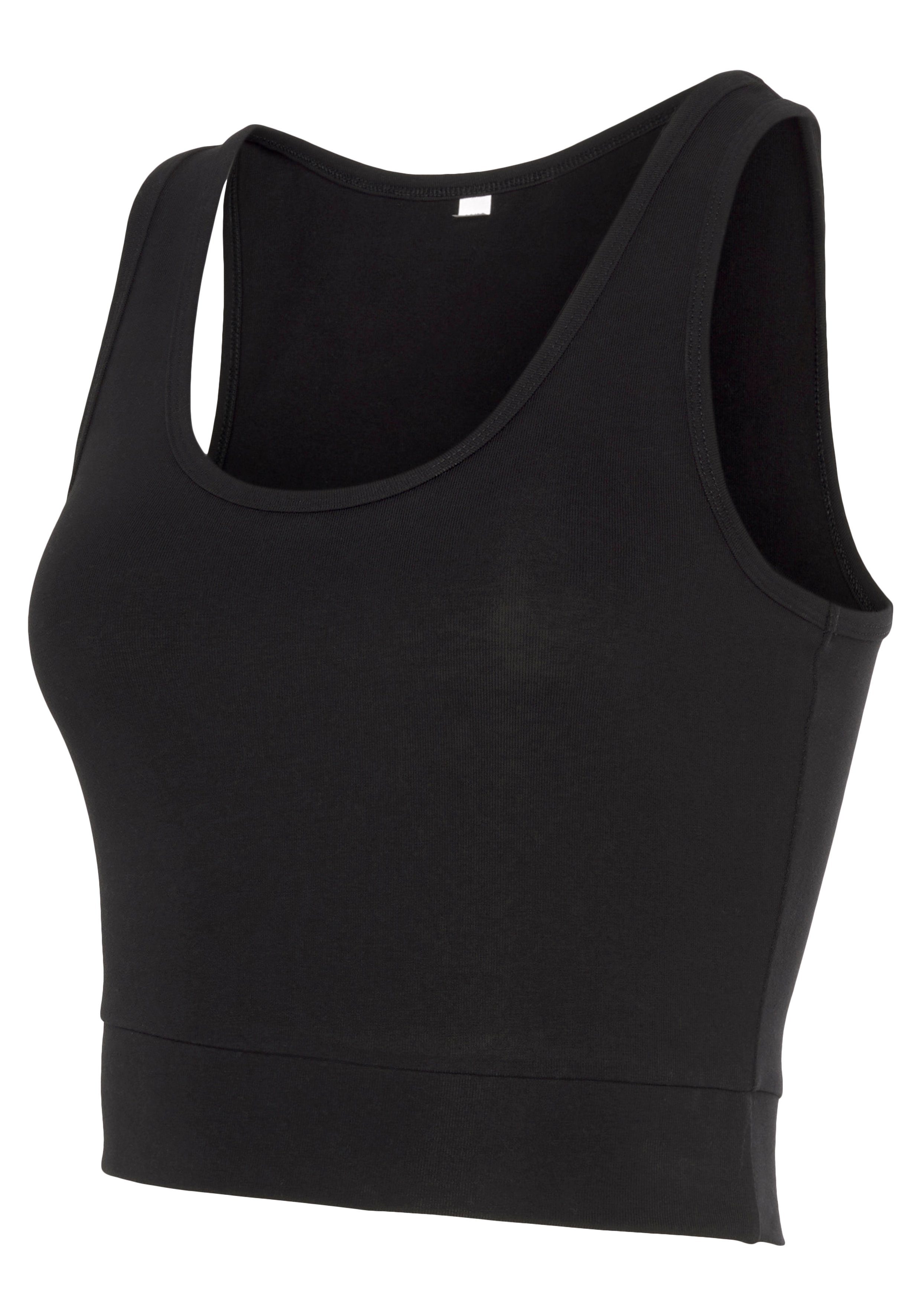 LASCANA ACTIVE Sporttop Crop-Top mit breiten Trägern