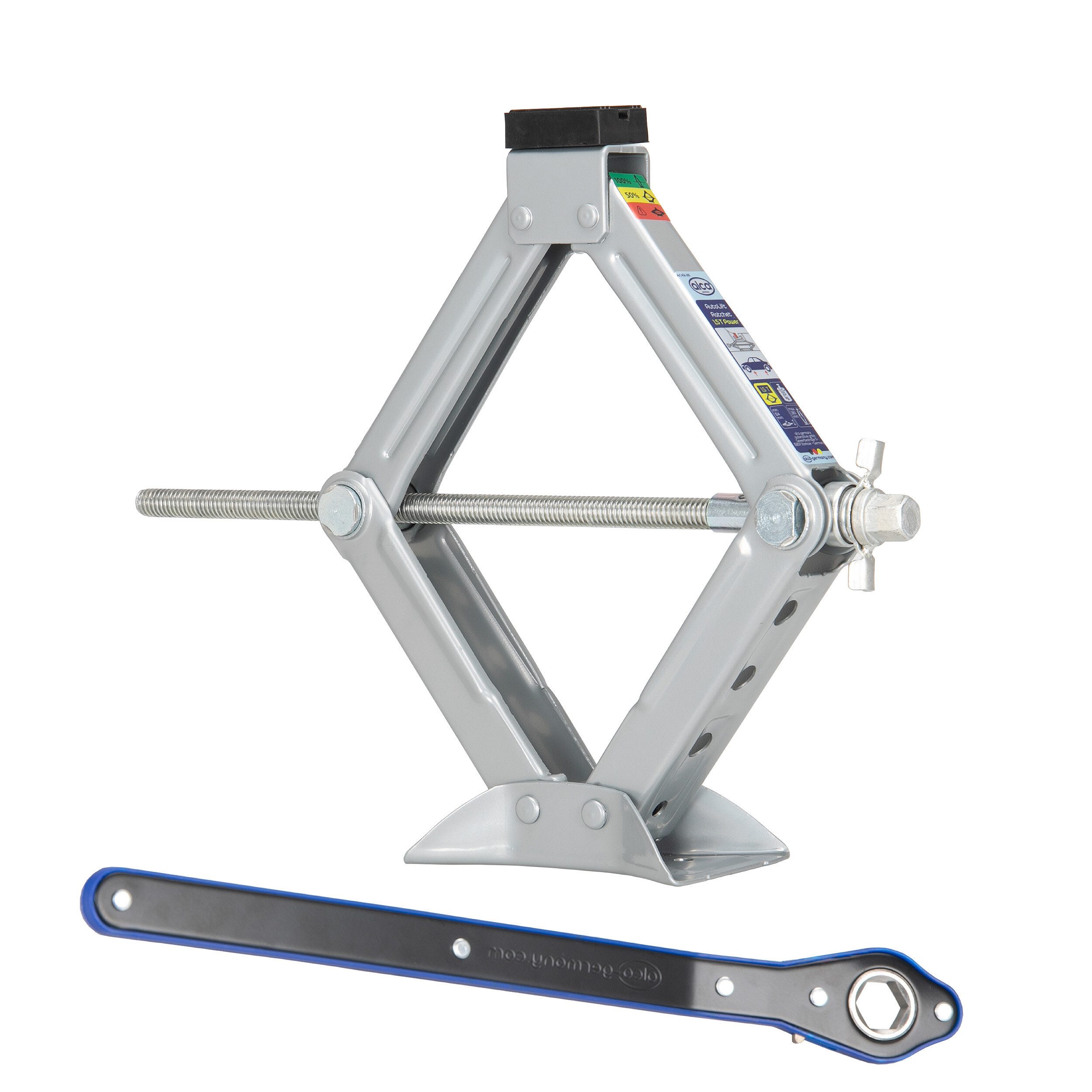 alca Wagenheber Scherenwagenheber mit Ratsche 1,5t Hubhöhe 100–350mm für SUV &, max. Hubhöhe: 35 cm, 1-tlg.