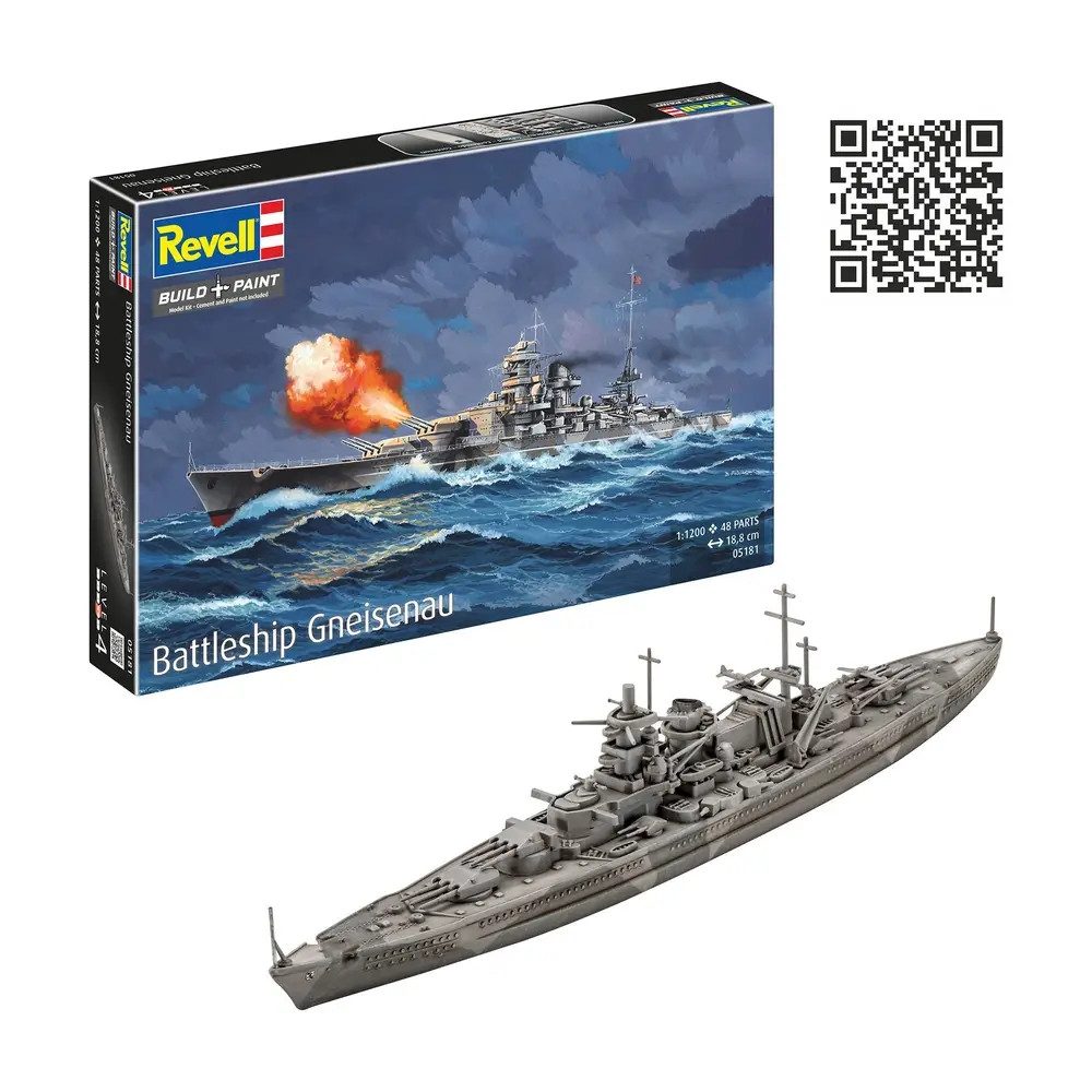 Revell® Modellboot Battleship Gneisenau, Revell Modellbausatz