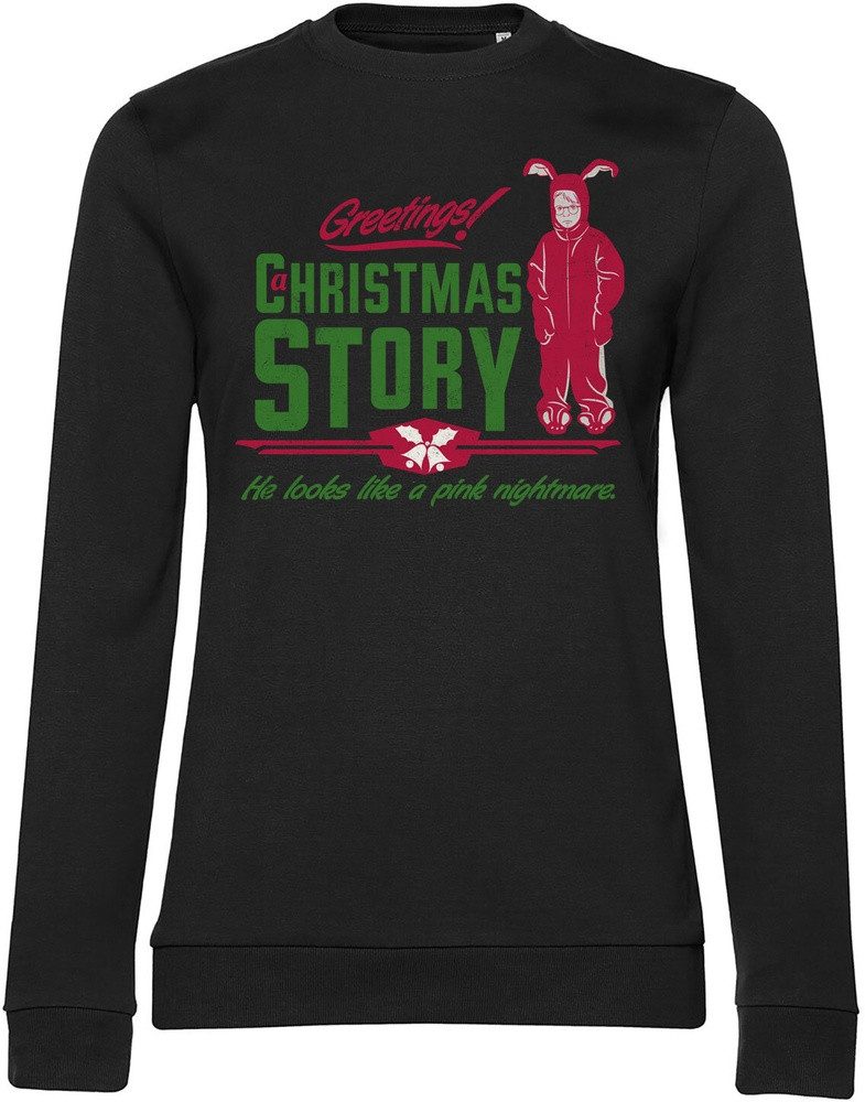 A Christmas Story Rundhalspullover Pink Nightmare Girly Sweatshirt
