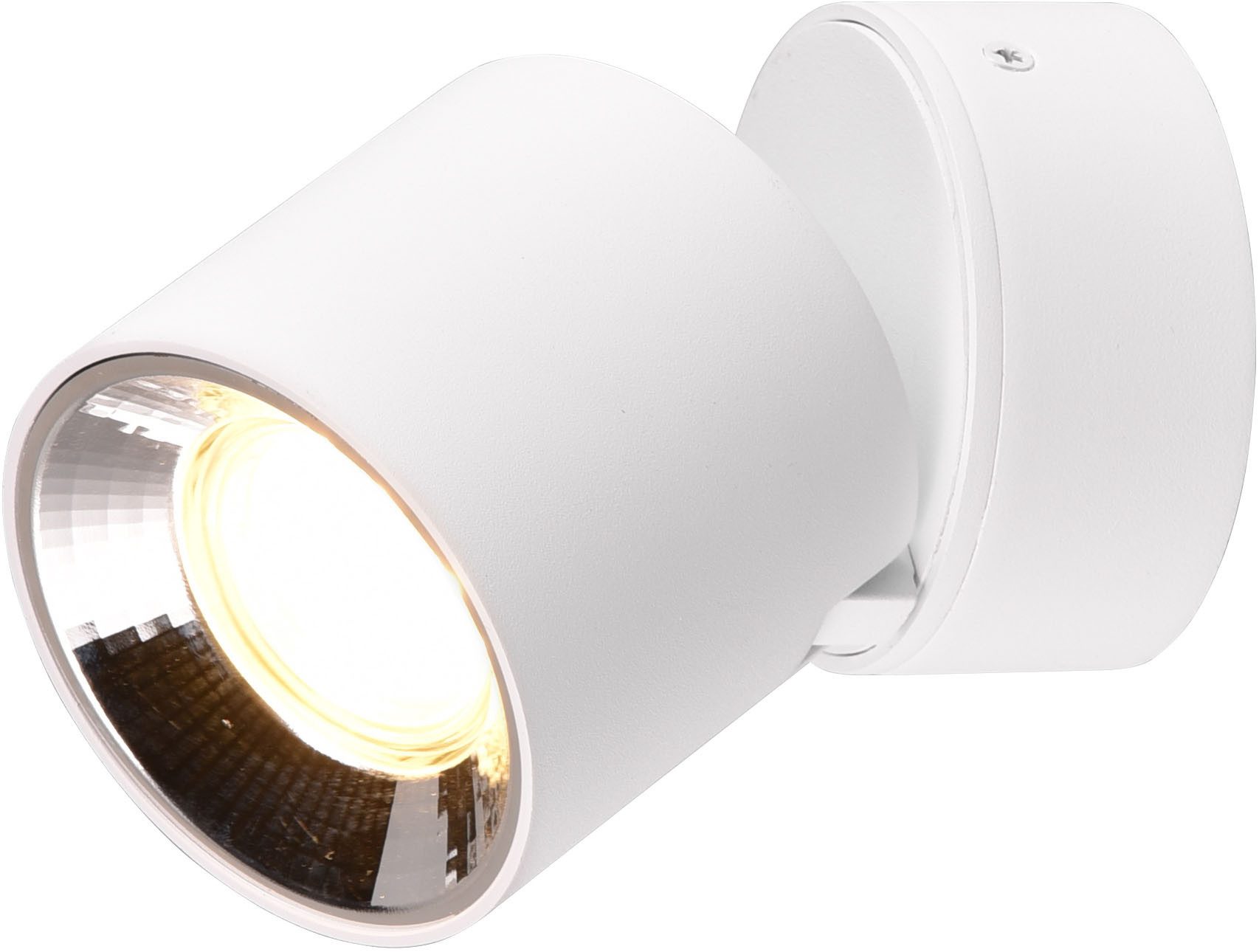 TRIO Leuchten Deckenleuchte GUAYANA, Deckenspot 1-flammig exkl 1x GU10 max 10W Spot verstellbar, Leuchtmittel wechselbar, warmweiß - kaltweiß, als Aufbauspot oder Einbauspot nutzbar Spot schwenkbar und drehbar