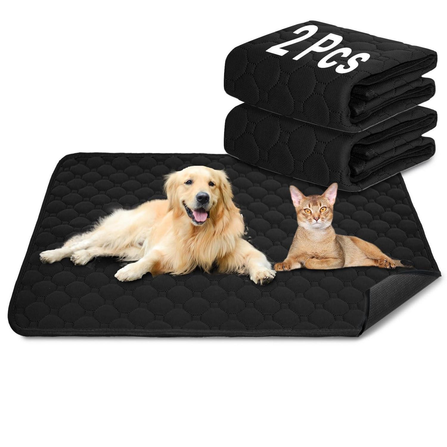 LuxusKollektion Hundetoilette Hunde-Katzen-Trainingsunterlage 50x70cm Schwarz