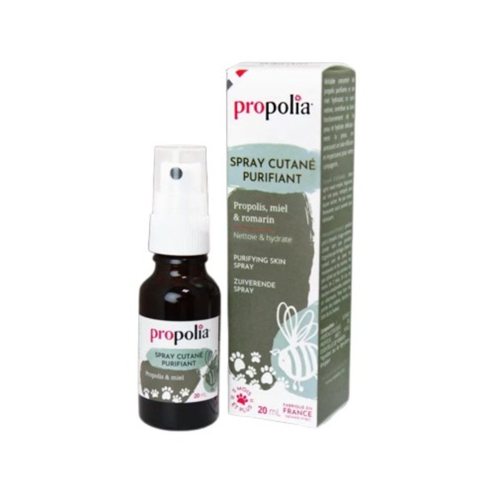propolia Ekzemerpflege Propolis Skin Spray für Haustiere - Natürliche Hautpflege & Reinigung, 20 ml, (1-St), Purifying Pet Skin Spray mit Propolis & Honig - Sensitive Care