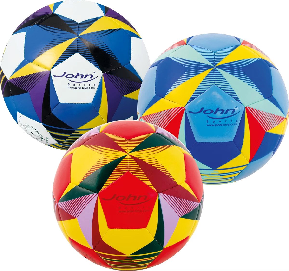 John GmbH Spielball John Fußball Fighter Gr. 5 Ø22 cm WM 2026 – 1 aus 3 zufällig