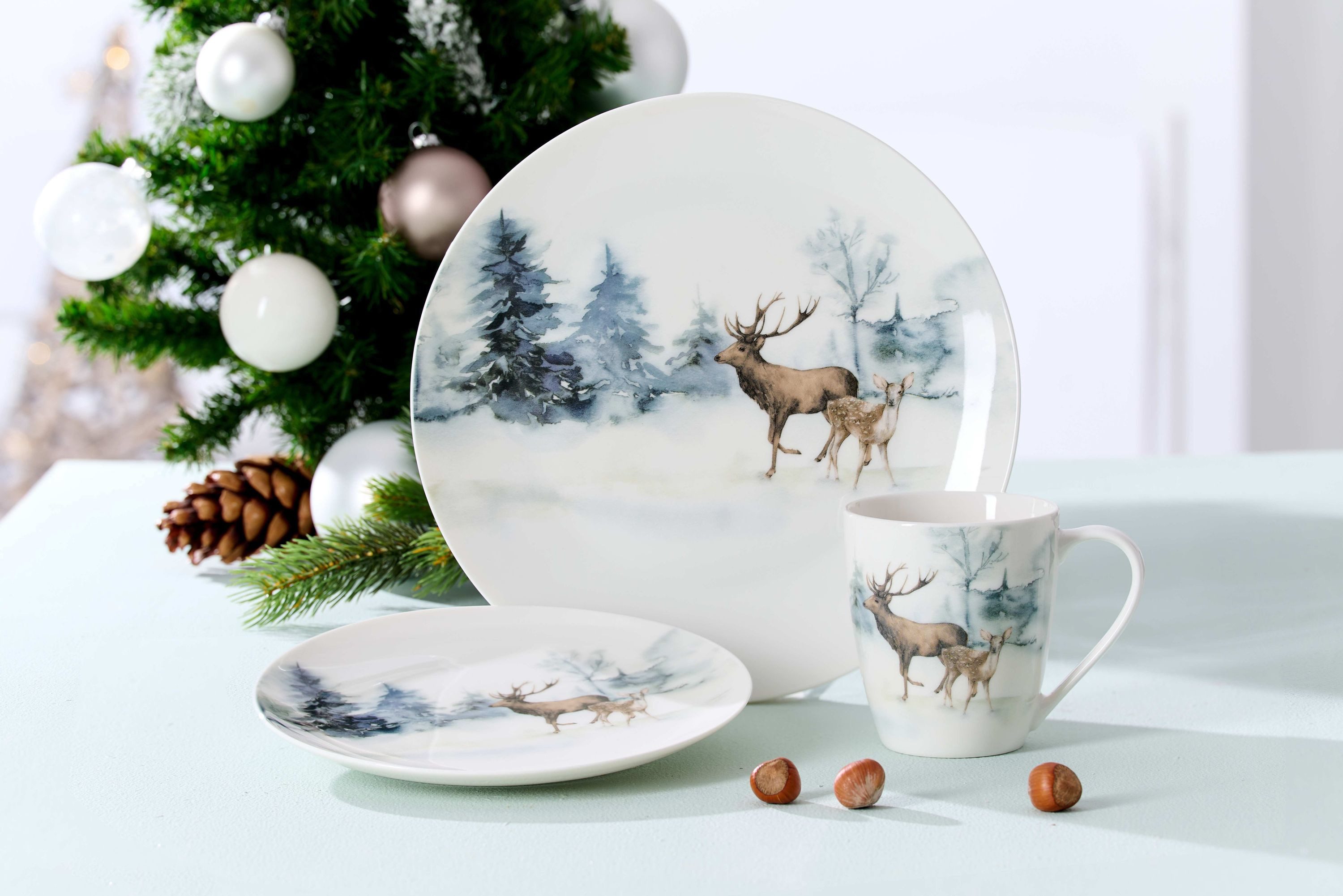Ritzenhoff & Breker Speiseteller Winterland Teller 27 cm, (1 St)