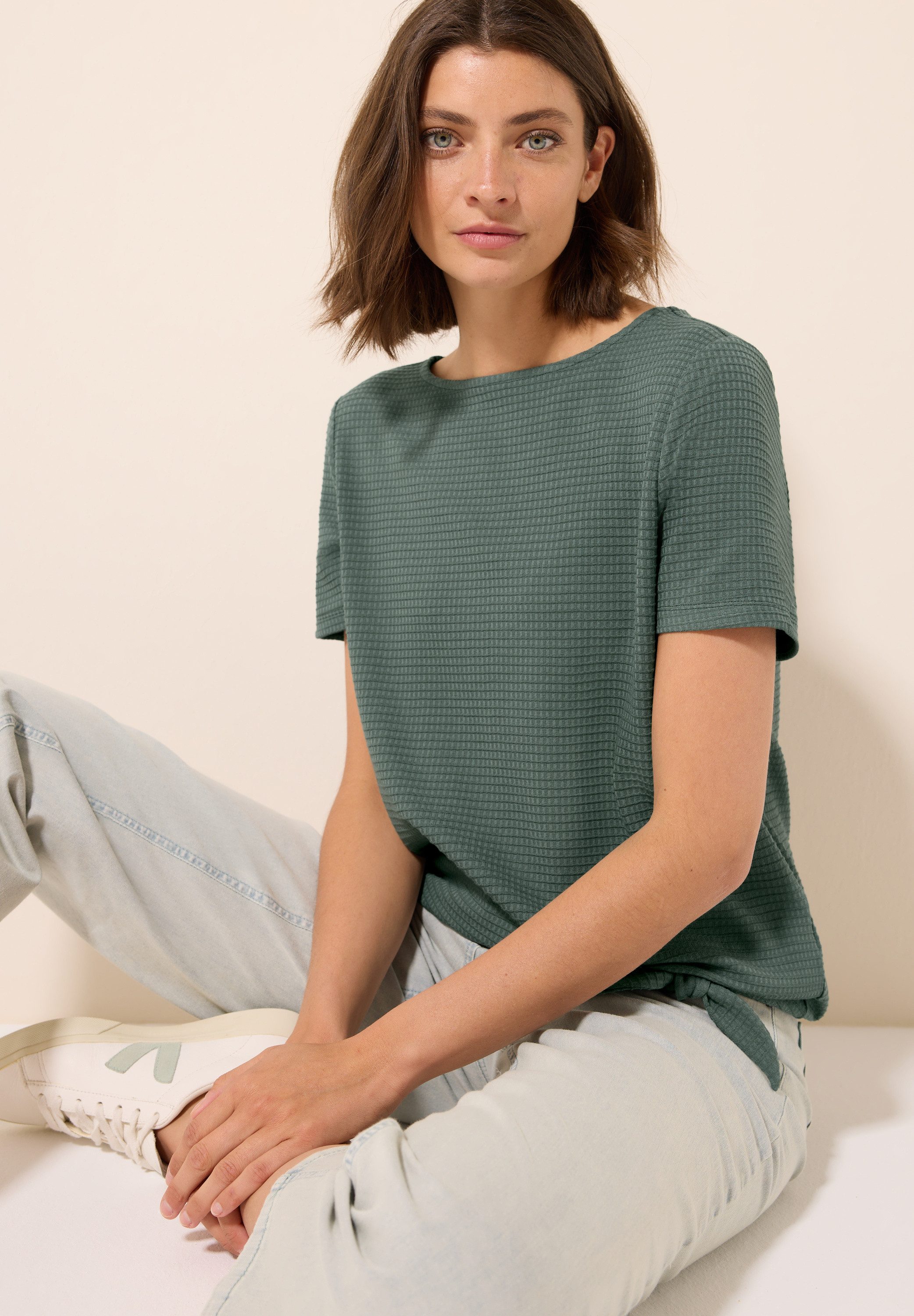 CECIL T-Shirt mit Knoten Detail günstig online kaufen