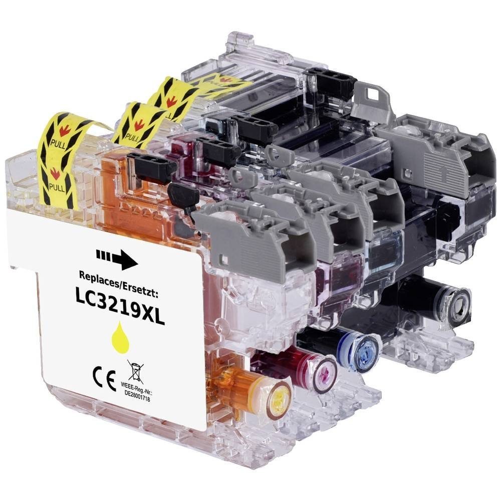 Renkforce Tinte ersetz LC-3219XLBK, LC-3219XLC, LC-3219XLM RF-5705474 Tintenpatrone
