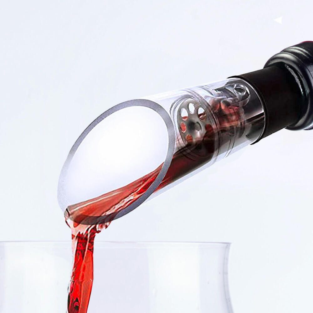 WESTMARK Flaschenausgießer Simo – hochwertige Weinausgießer mit Belüftung, spülmaschinengeeignet, rostfrei