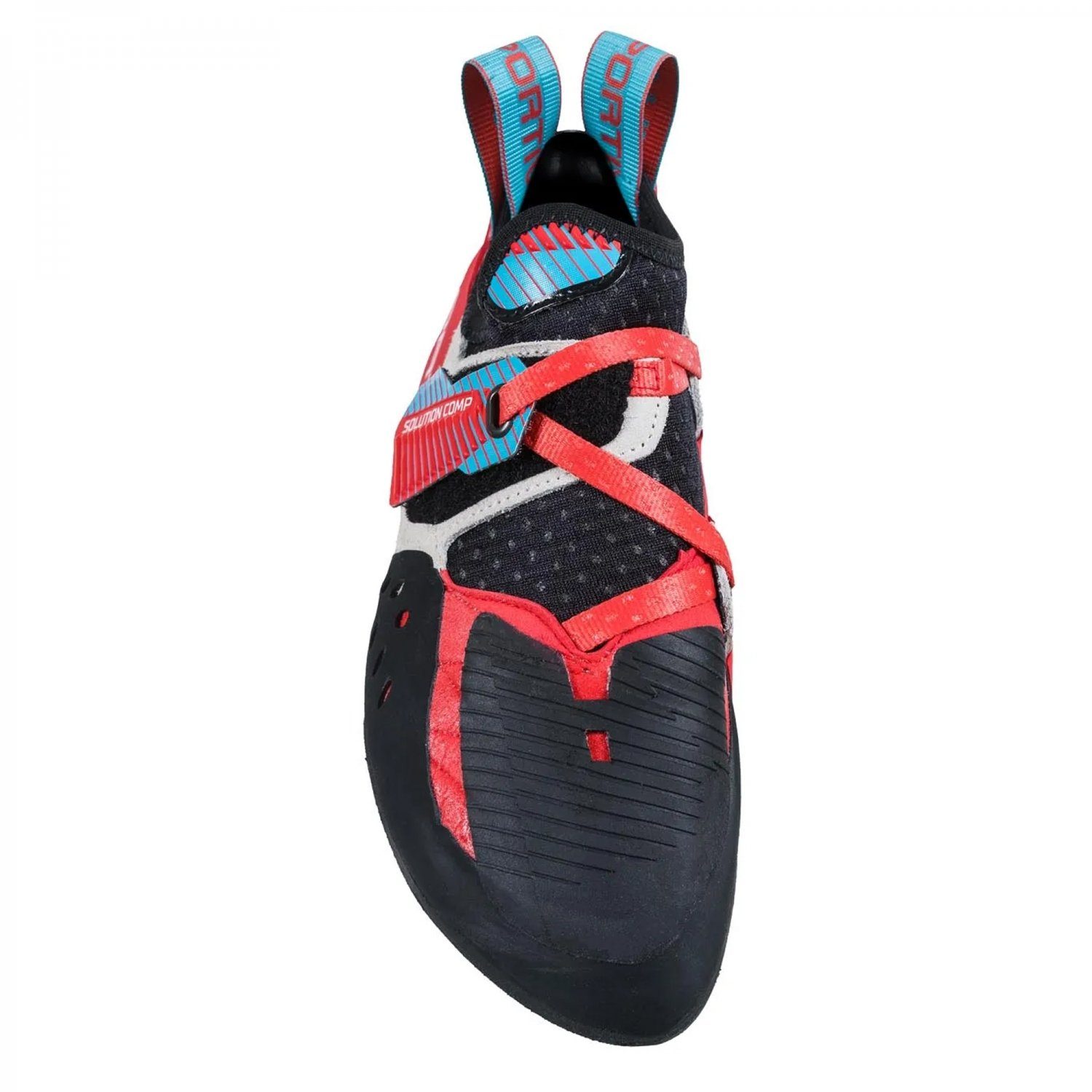 La Sportiva Solution Comp Damen Kletterschuh HIBISCUS/MALIBU BLUE Kletterschuh