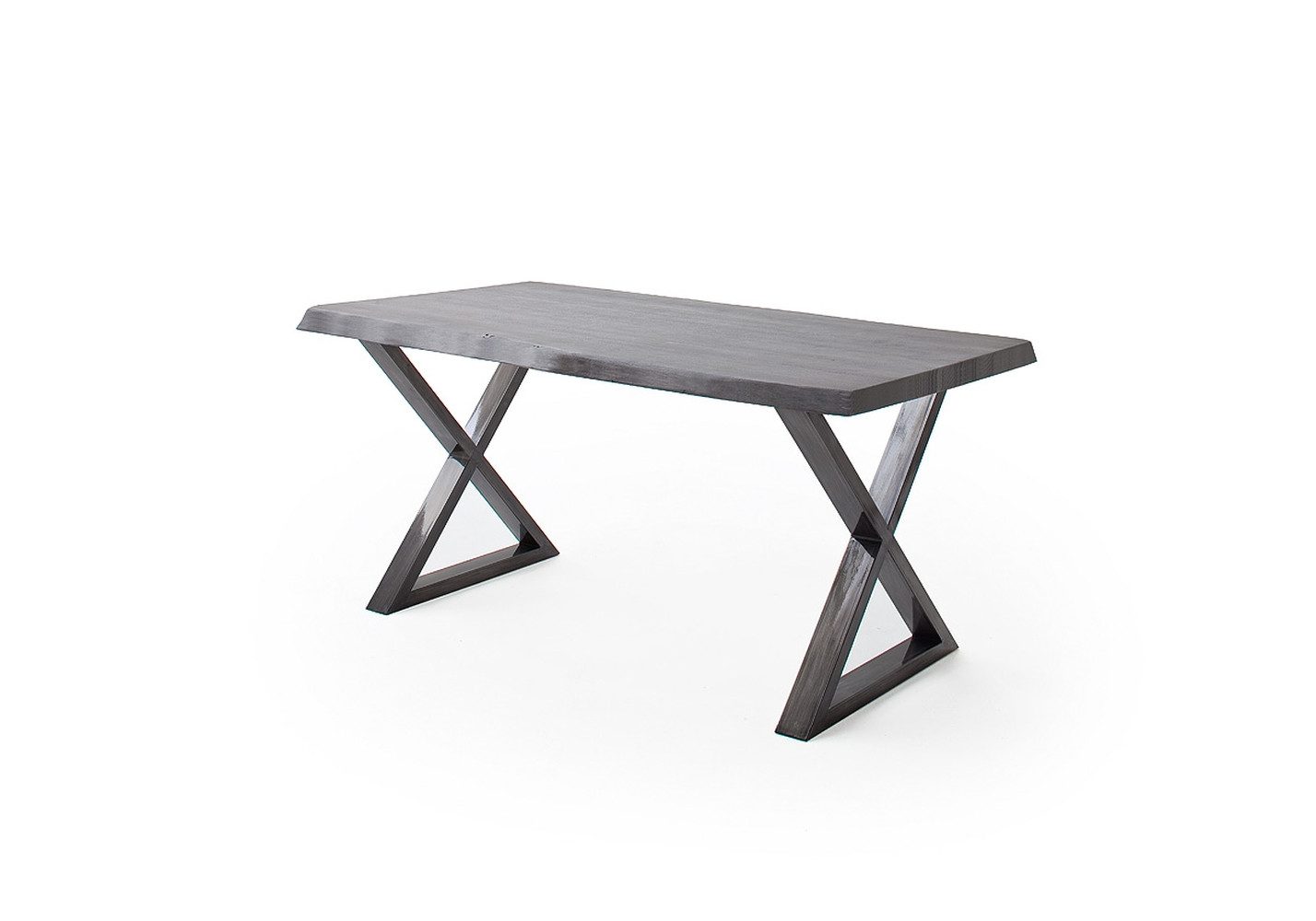 freiraum Baumkantentisch Calabria, in Akazie grau / antik - 220x79,5x100 (BxHxT)