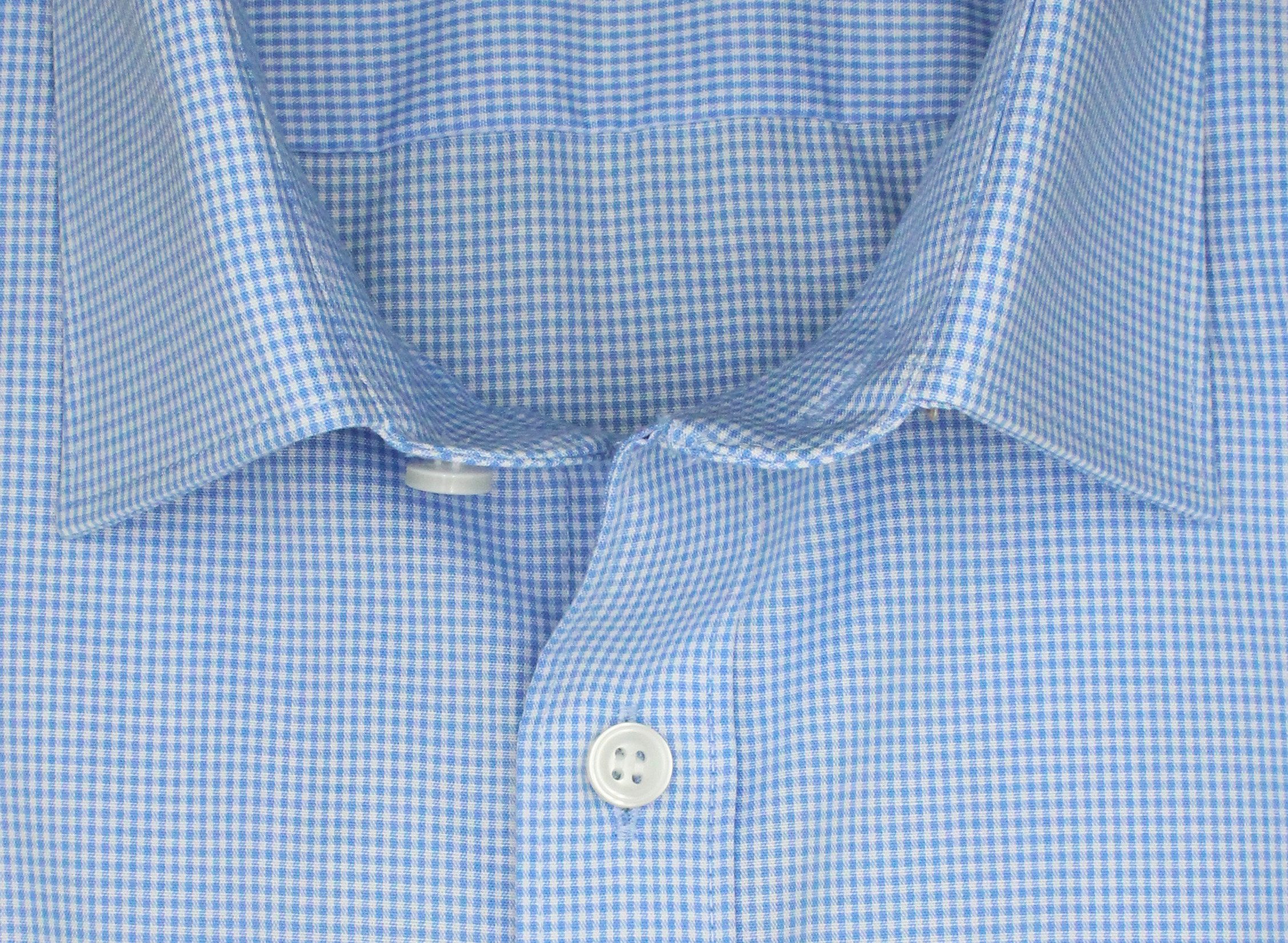 MARVELIS Langarmhemd, Body Fit, Karo Blau-Weiß, 100 % Baumwolle günstig online kaufen