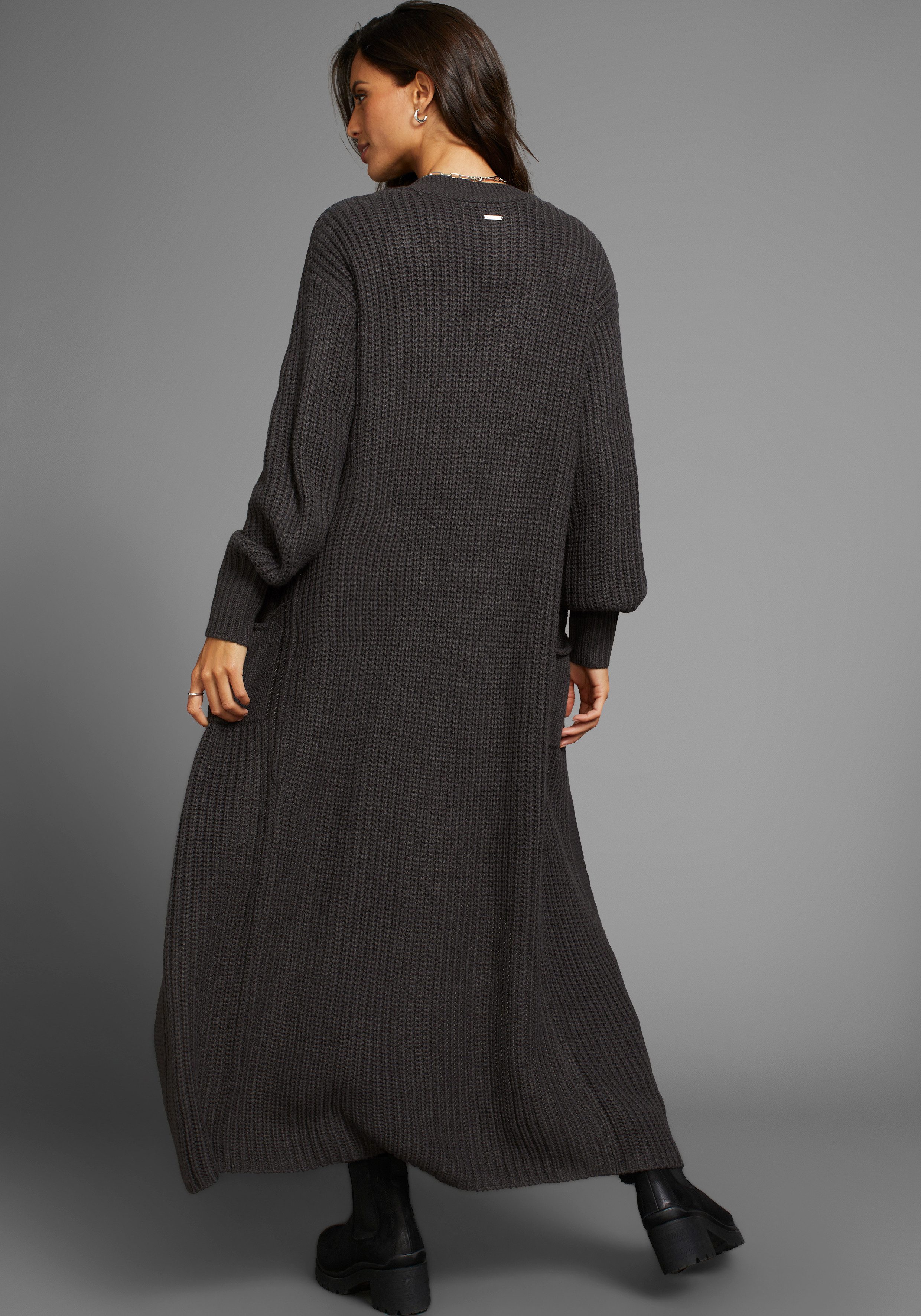 Laura Scott Longstrickjacke aus kuscheligem Grobstrick