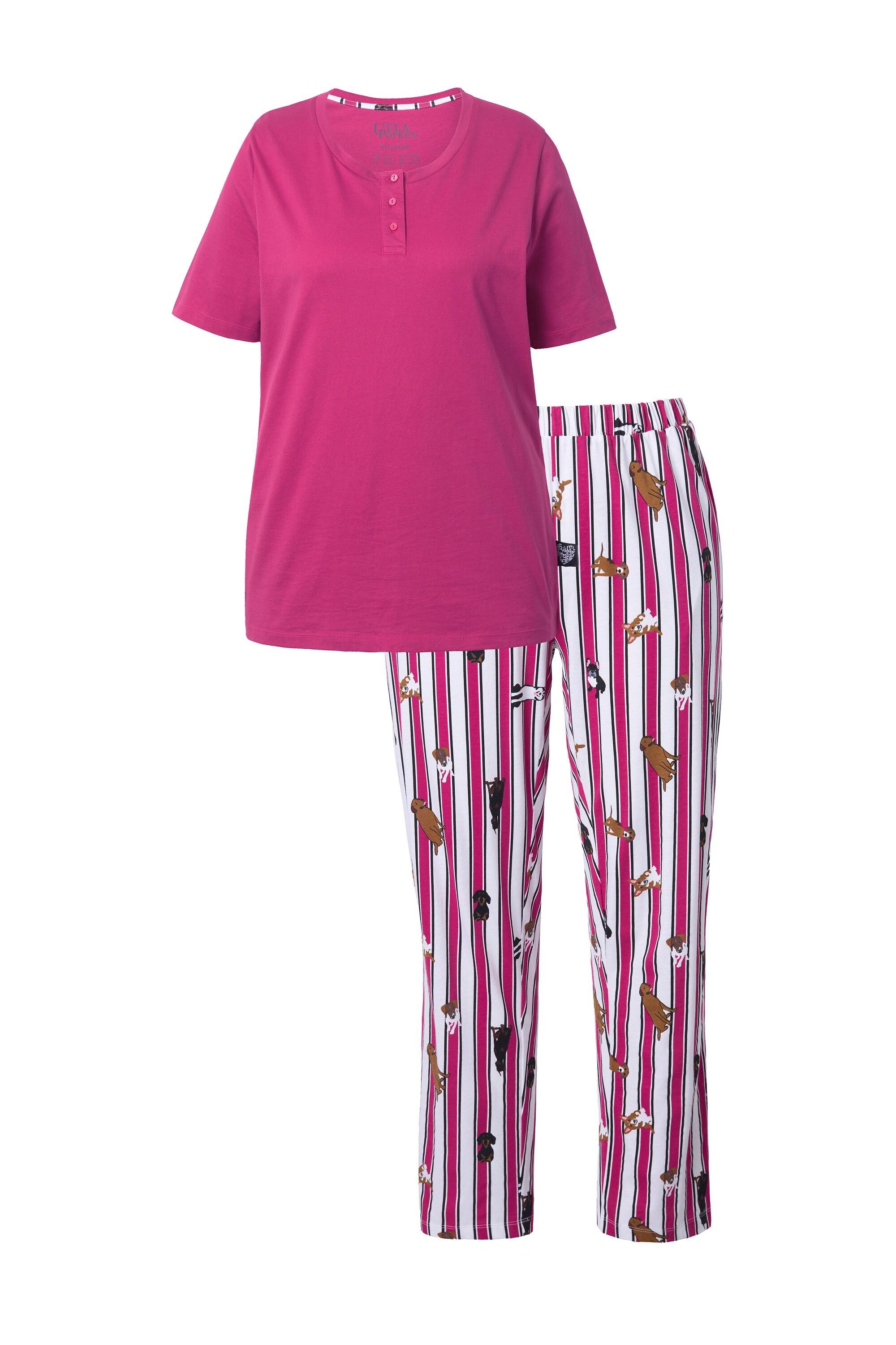Ulla Popken Pyjama Pyjama Zweiteiler uni günstig online kaufen