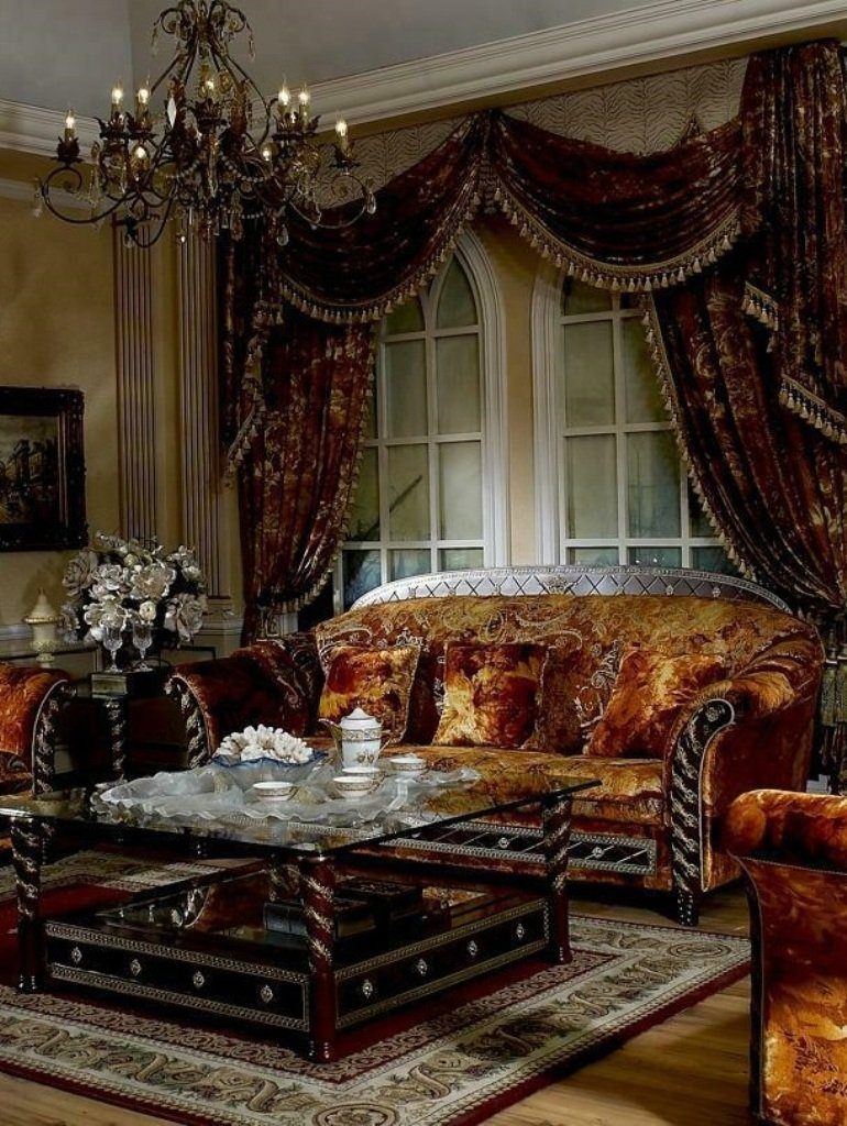 JVmoebel Sofa, Antik Stil Barock Rokoko Sofa 3 Sitzer (ohne 2+1) Edle Luxus Couch