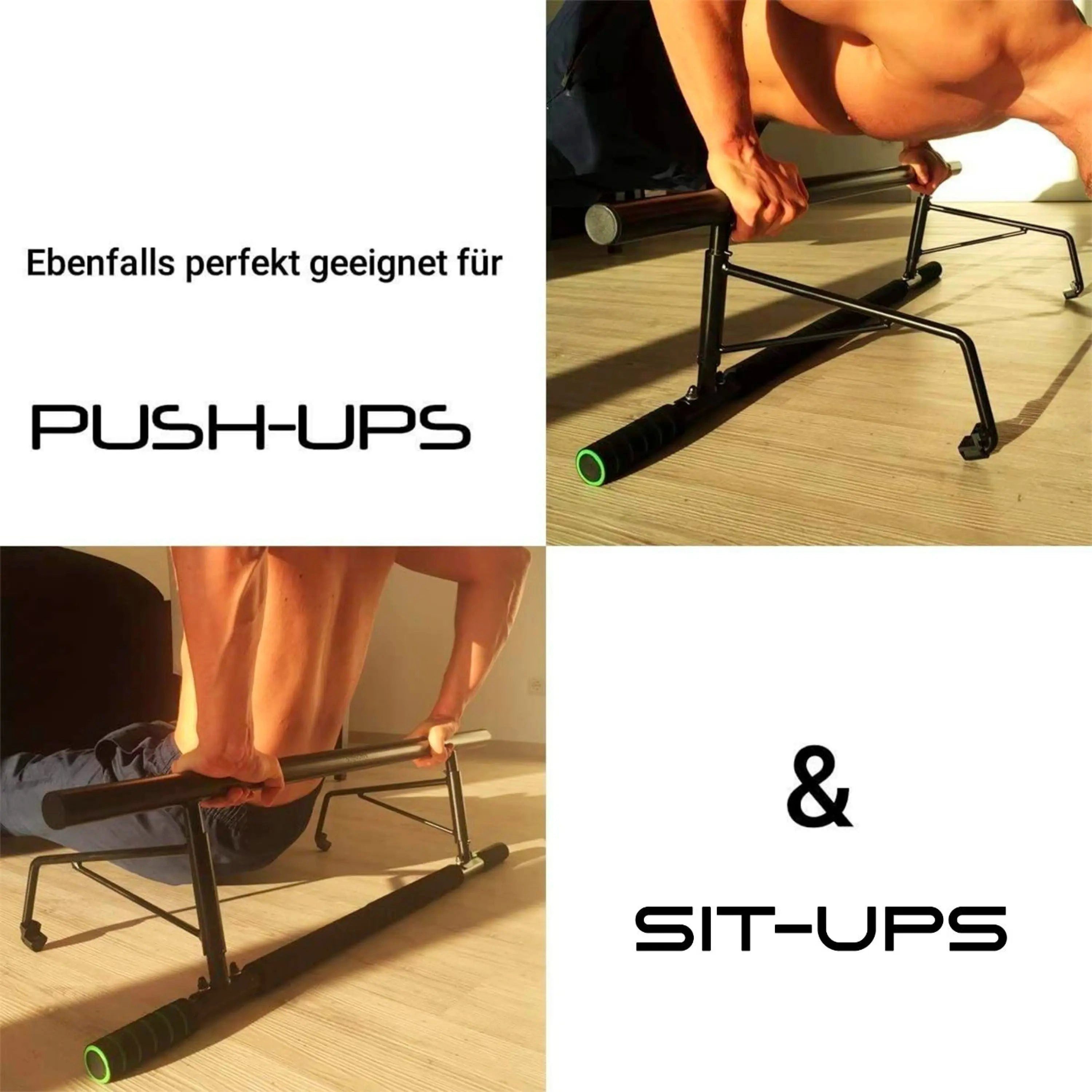 Sport-Knight® Klimmzugstange Klimmzugstange - multifunktional für Türrahmen bis 92cm, hoher Griff