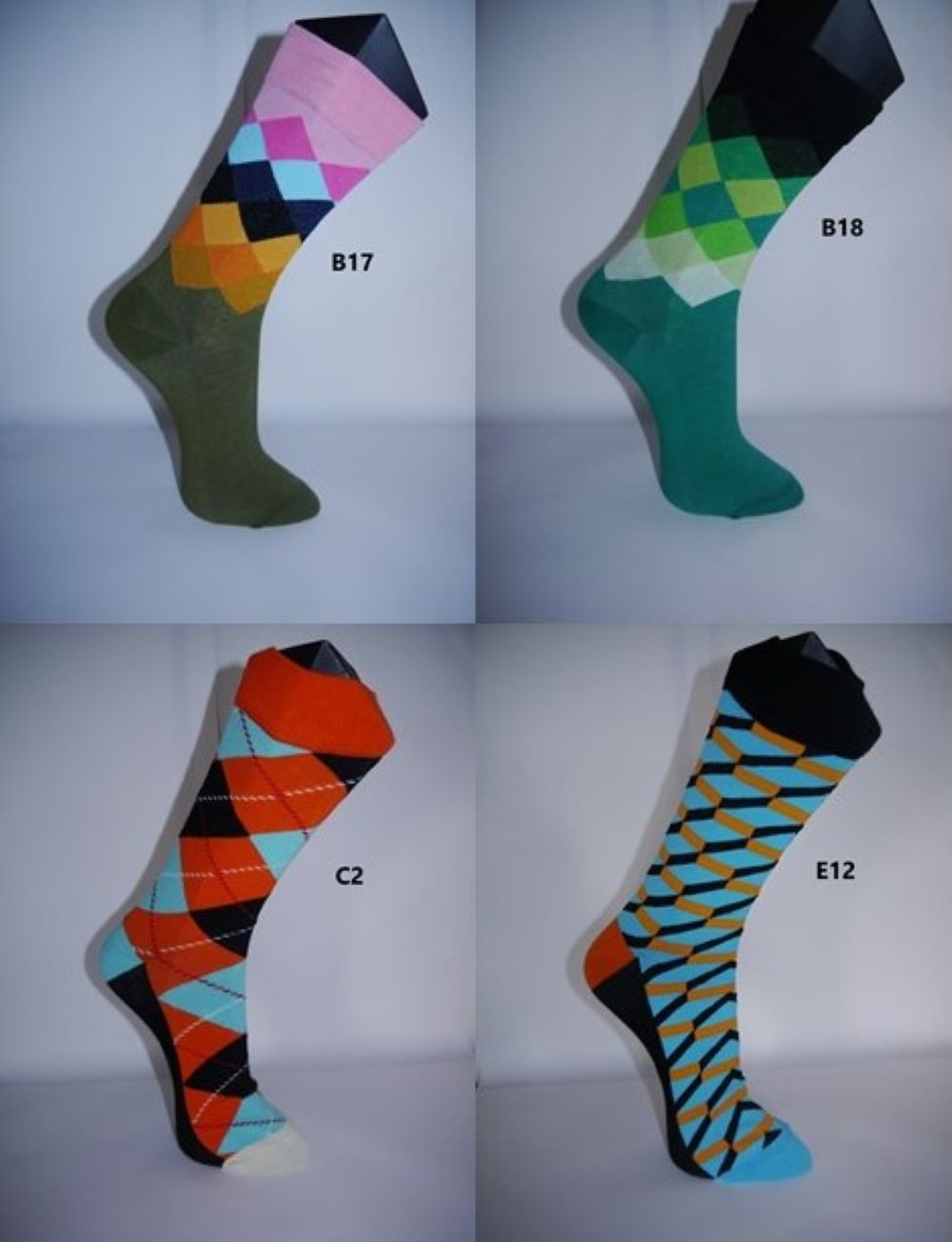 Illes-Laedchen Freizeitsocken 4 Paar Bunte Socken Freizeitsocken Businesssocken lustige Strümpfe viele Muster - sehr gute Qualität - Socks die happy machen