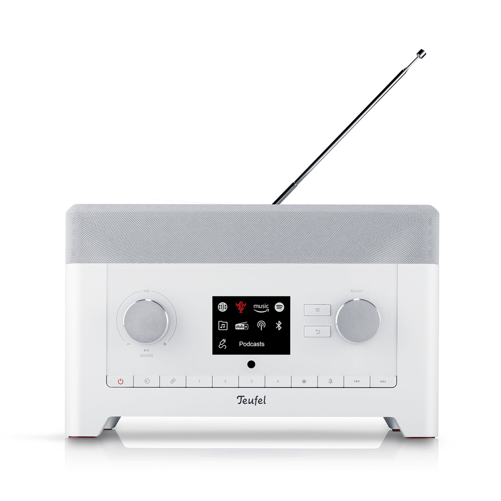 Teufel RADIO 3SIXTY Internet-Radio (Alarmfunktion, DAB+, FM - UKW, Internetradio, RDS, Senderspeicherplätze - FM, 30 W)