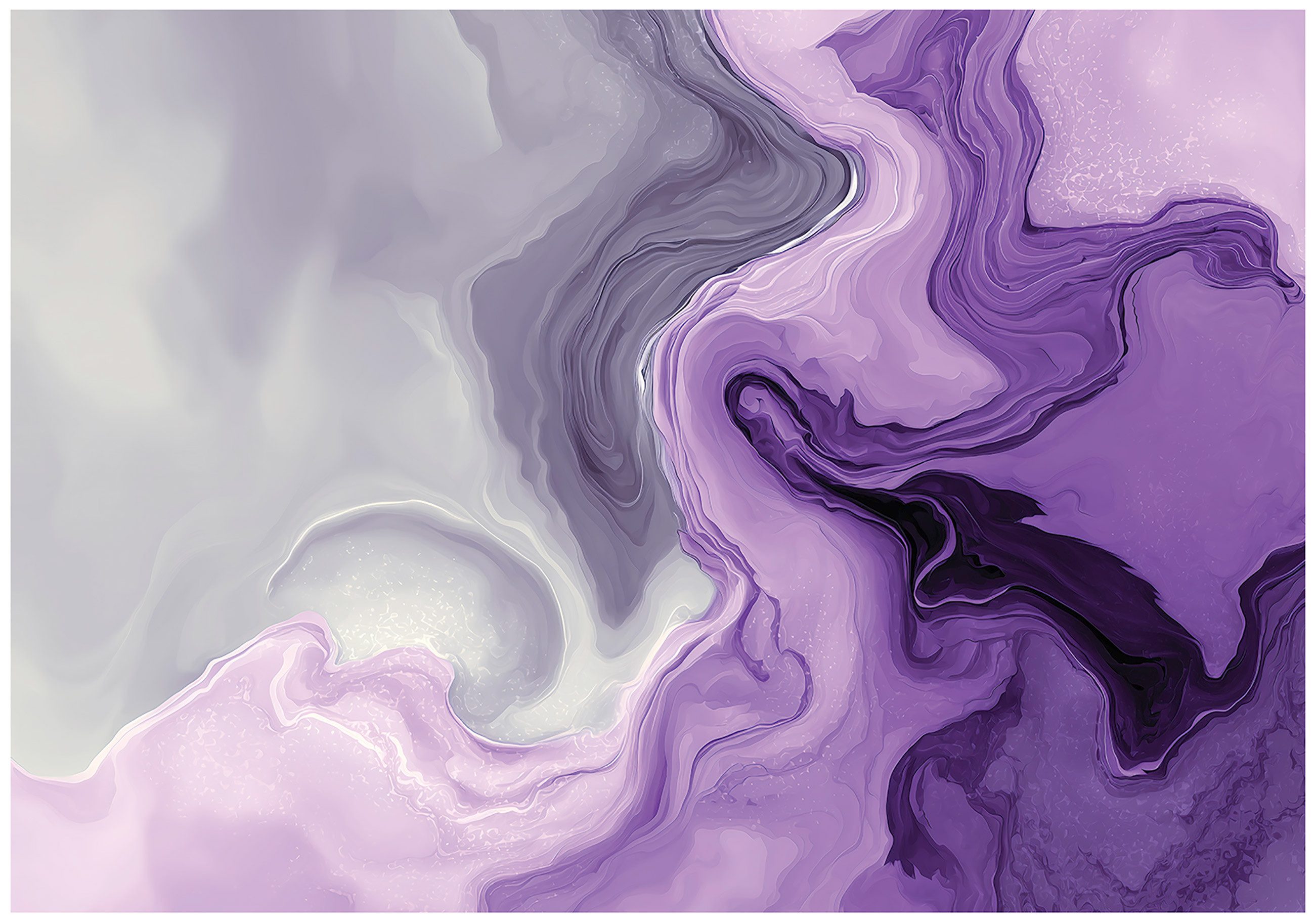 Wallarena Fototapete Abstrakt Lila RosaVlies Tapete Wohnzimmer Schlafzimmer Wandtapete, Glatt Vlies Washable, Abstrakt, Weiß, Lila, Rosa, (Packung, 2 St., Vlies Fototapete), Vliestapete Weiß Wohnzimmer Schlafzimmer Küche Tapete + Kleister