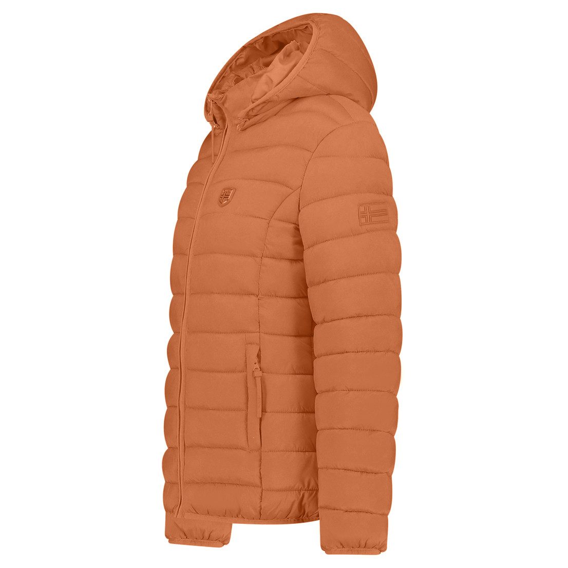 Geographical Norway Steppjacke Hochwertige Outdoorjacke Übergangsjacke Leicht mit Kapuze – Bild 3 von 3