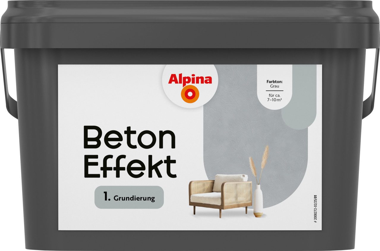 Alpina Wandgrundierung Alpina Grundierung für Effektfarben Beton grau 2,5