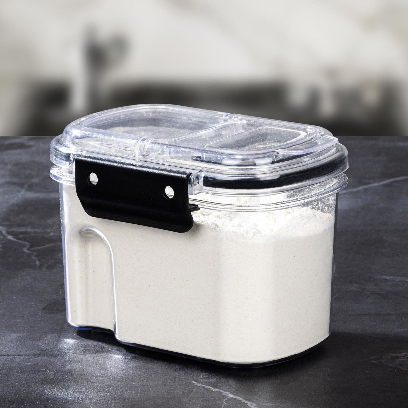 Gravidus Vorratsdose Streudose Vorratsdose Kunststoff 700 ml transparent mit Deckel, Kunststoff