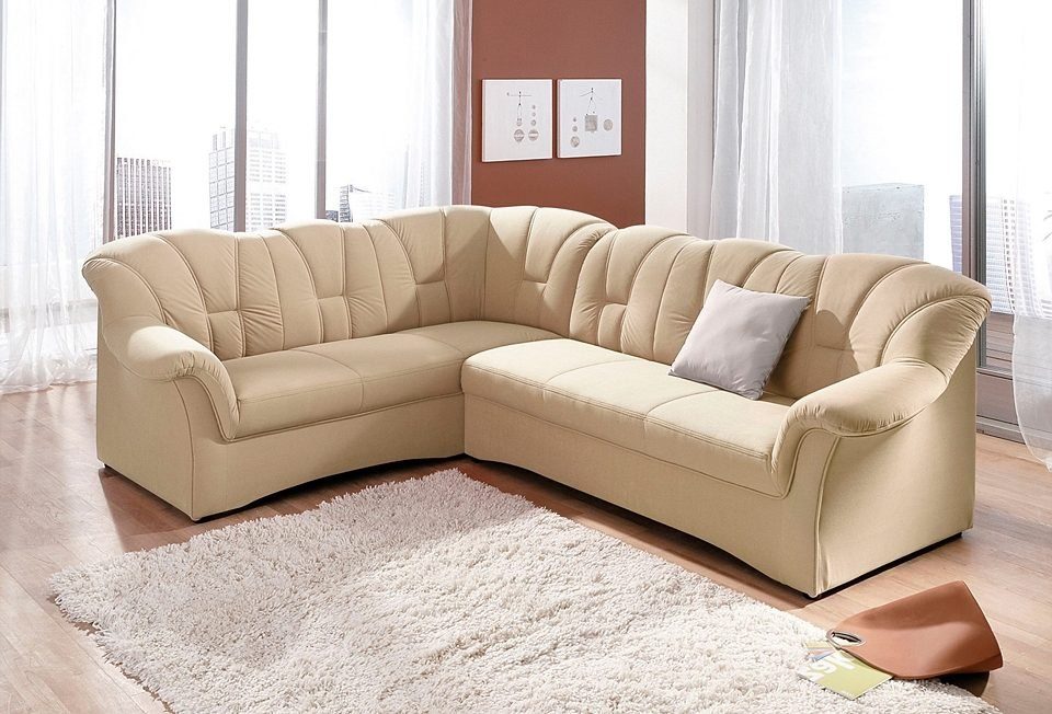 DOMO collection Ecksofa "Papenburg B/T/H: 242/190/84 cm L-Form" wahlweise m günstig online kaufen