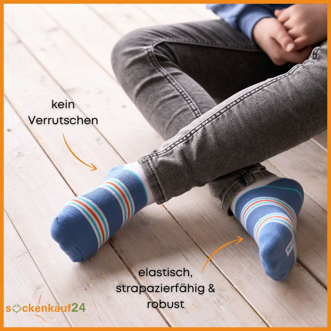 sockenkauf24 Sneakersocken 10 Paar Kinder Sneaker Socken Jungen & Mädchen Baumwolle Kindersocken (56568, 23-26) WP