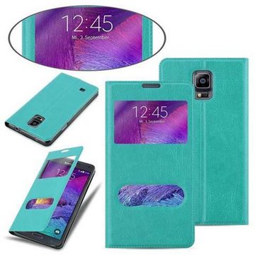 Cadorabo Handyhülle Samsung Galaxy NOTE 4 Samsung Galaxy NOTE 4, Klappbare Handy Schutzhülle - Hülle - mit Standfunktion und Kartenfach