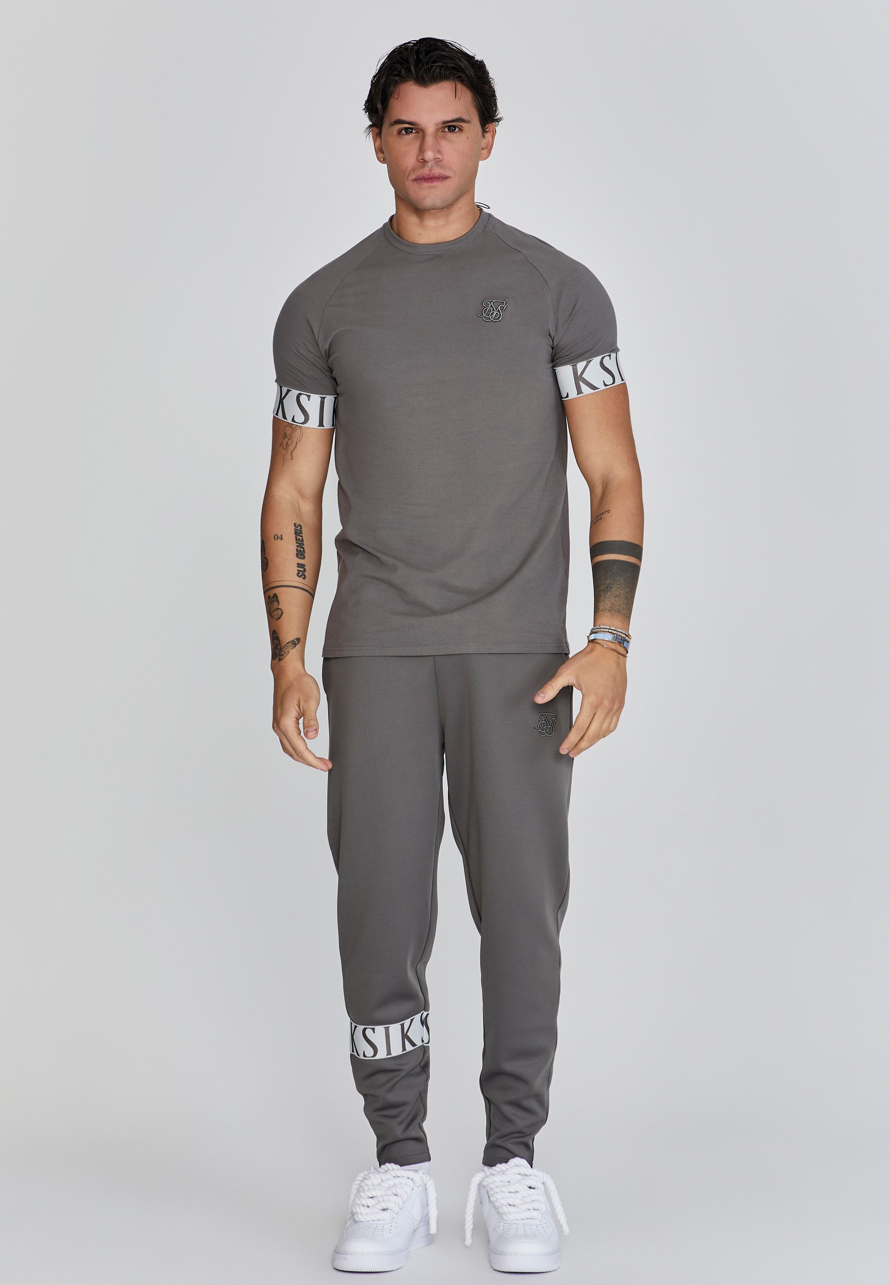 Siksilk Jogger Pants SikSilk Herren Graue Dynamic Jogginghose