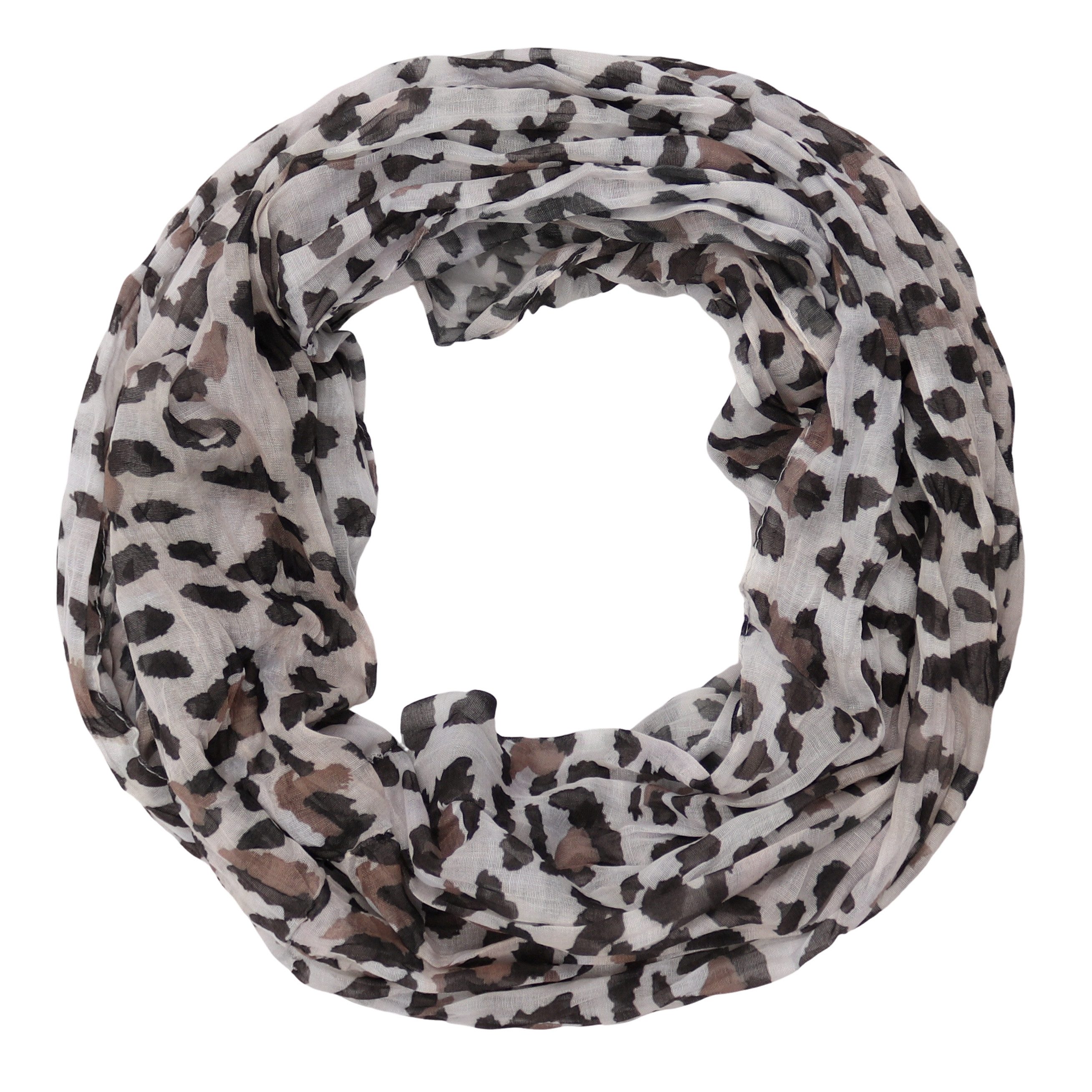 Loop Damen Schal mit Leopard-Muster Weich Schlauchschal
