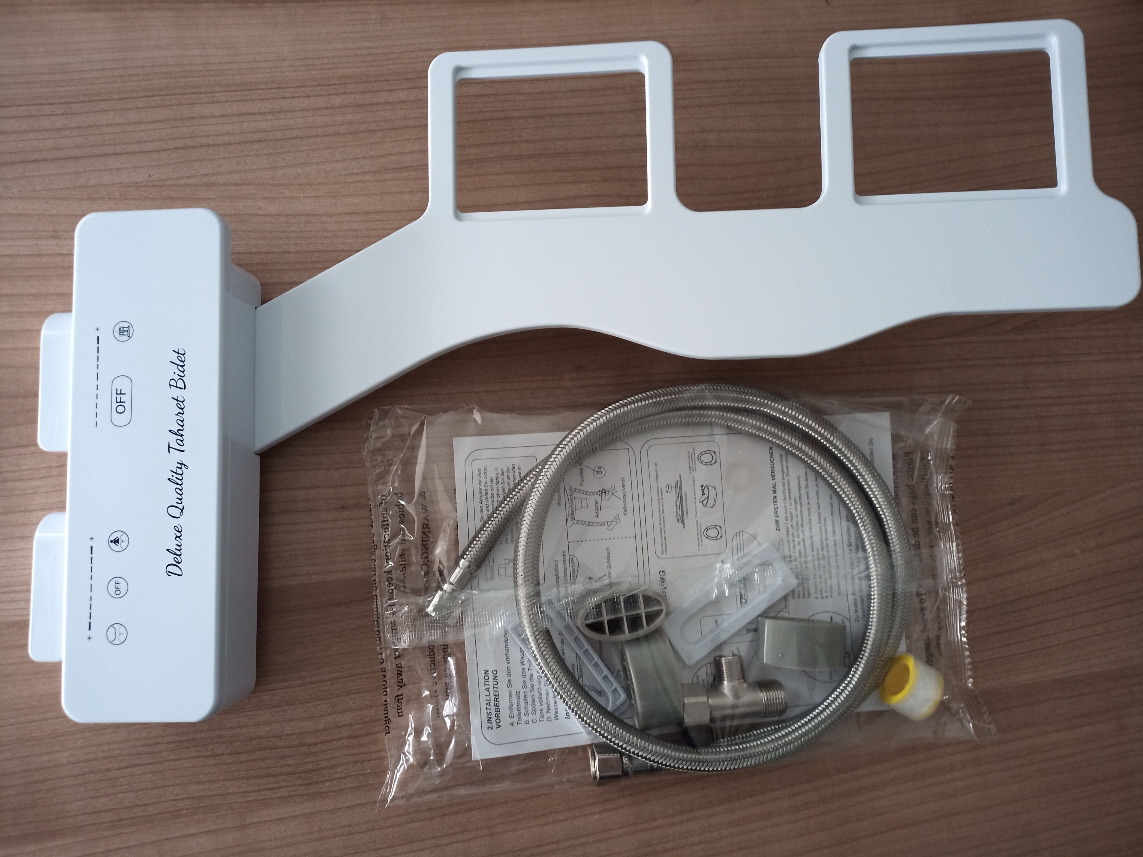 Bidetarmatur Deluxe WC-Dusche Aufsatz Bidet Taharet Toilette Taharat Intimd günstig online kaufen
