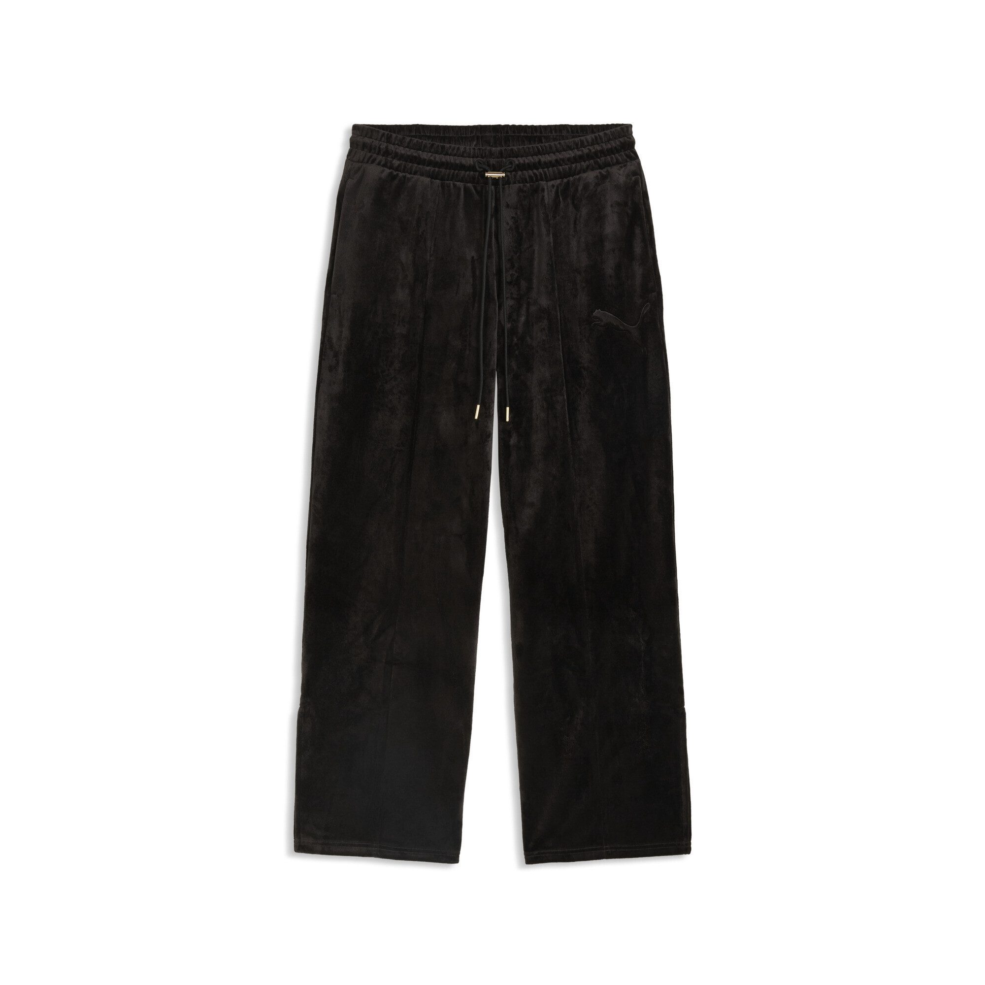 PUMA Sporthose Essentials Elevated Velour Hose mit geradem Bein Damen