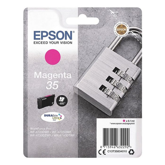 Epson 35 Tintenpatrone (Original Druckerpatrone magenta)