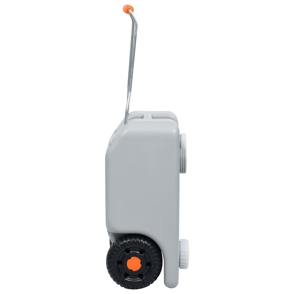 vidaXL Wassertank Camping-Wassertank mit Rollen 25 L Grau