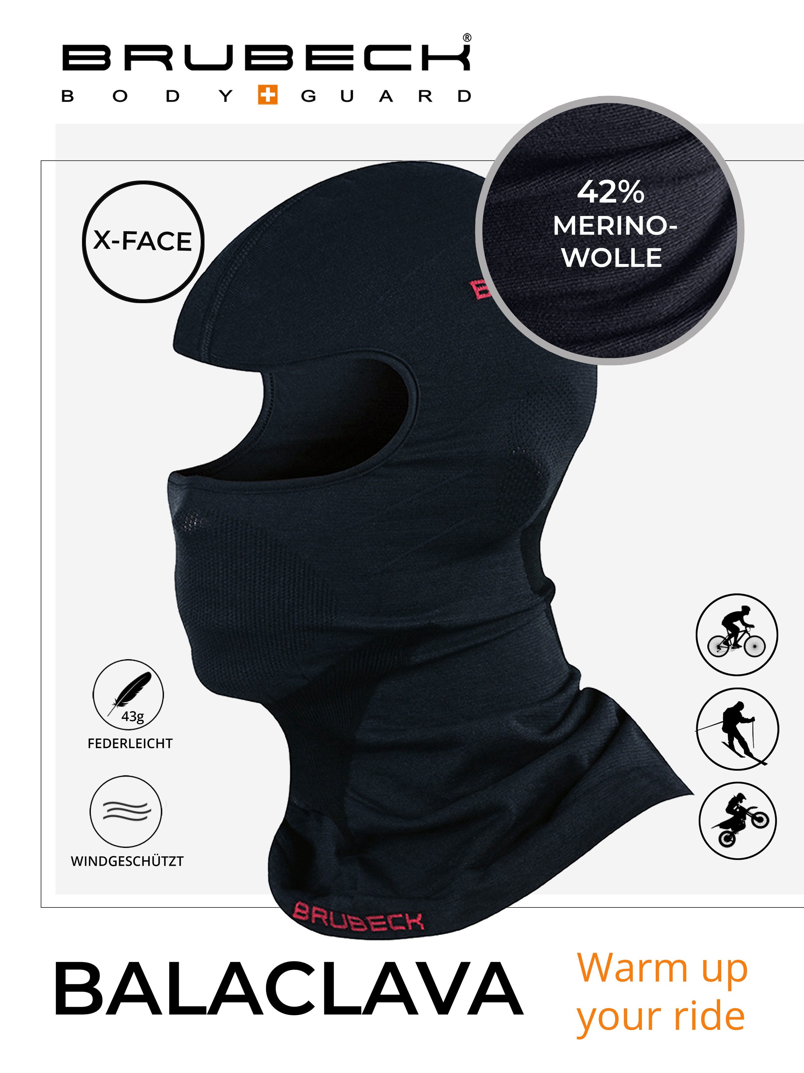 BRUBECK Sturmhaube Merino Skimaske für natürliche Wärme und Klimaausgleich günstig online kaufen