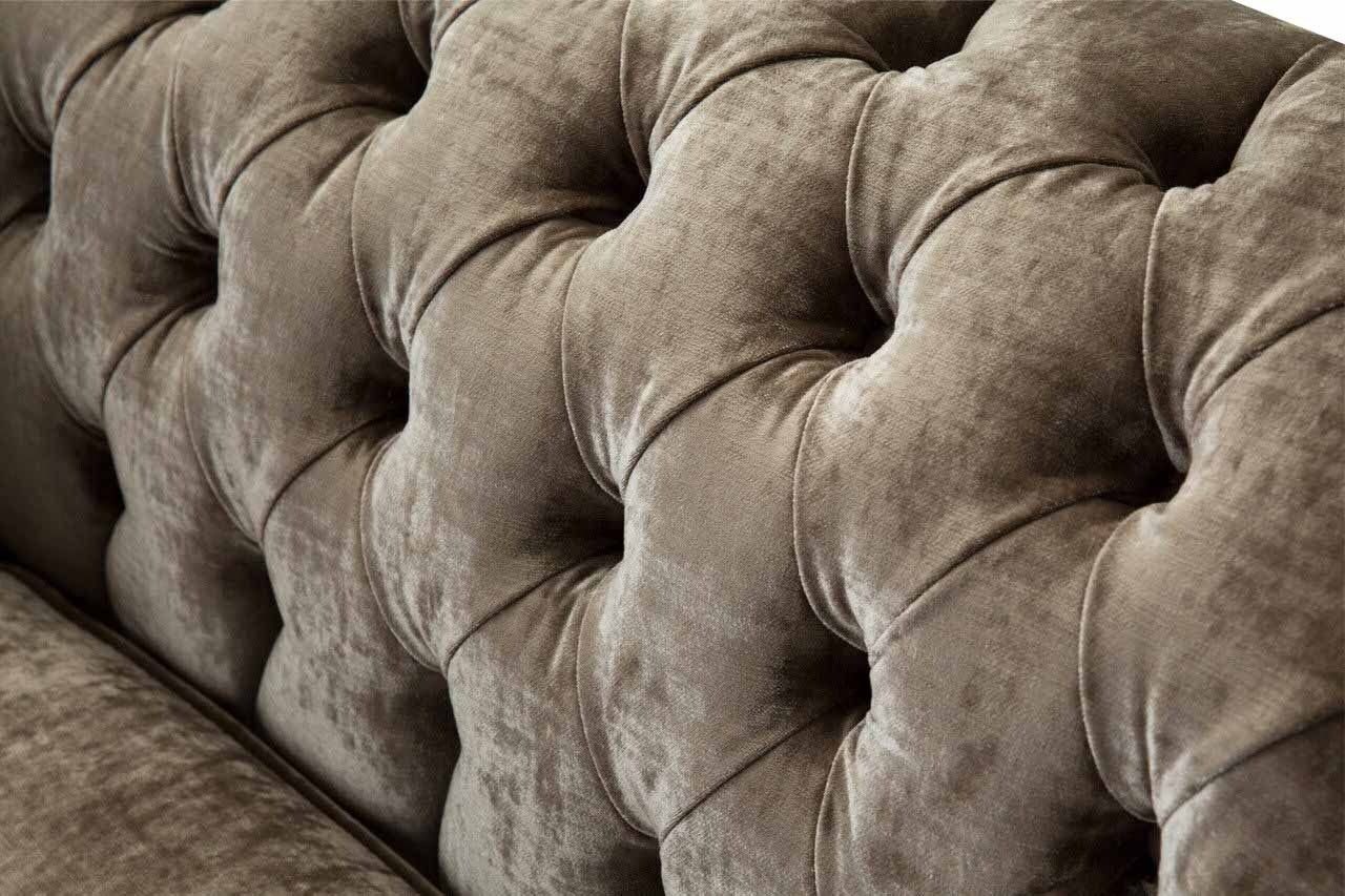 JVmoebel Sessel Design Chesterfield Made Sessel Textil Couch 1 Polster Luxus Sofas, In Sitzer Europe