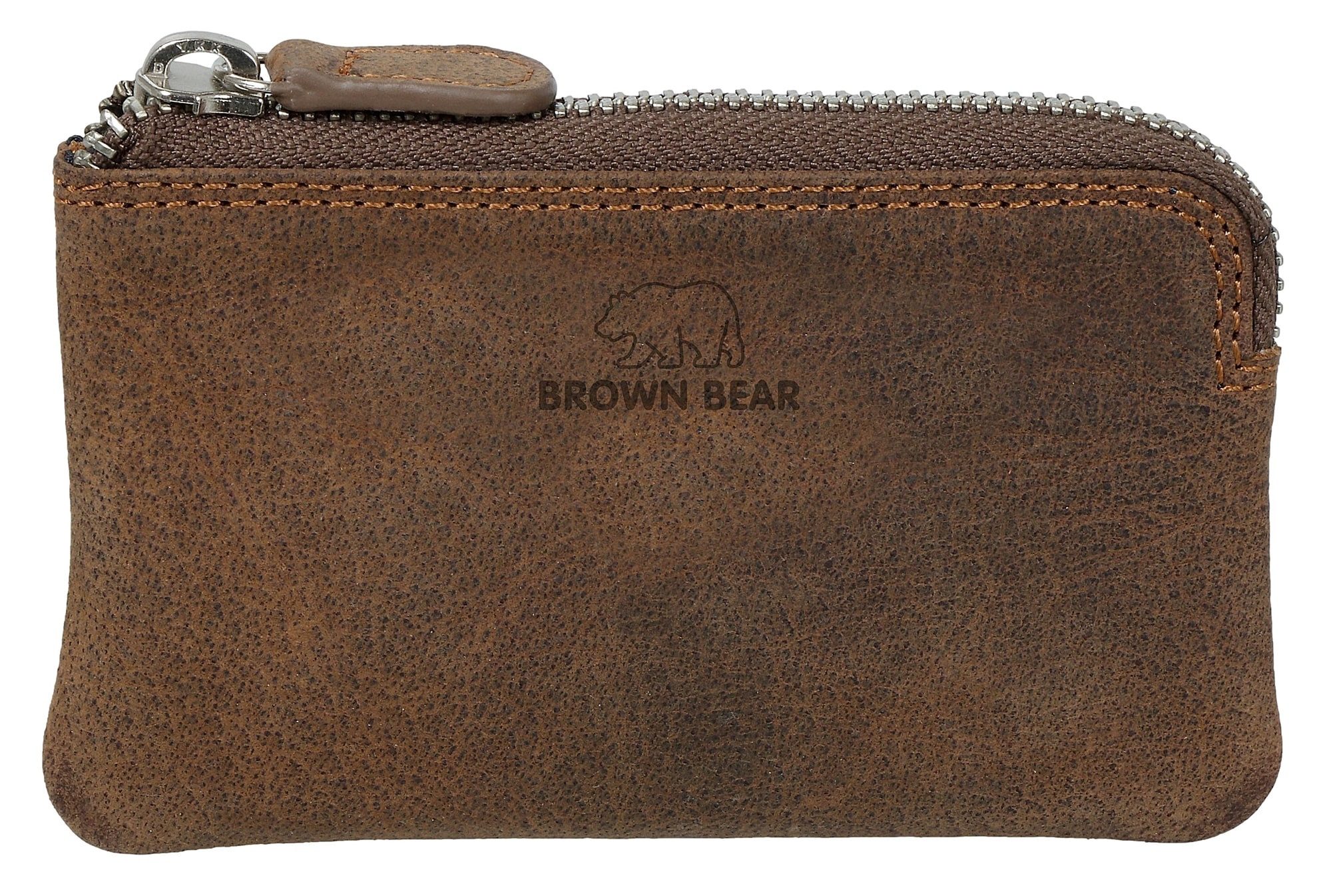 Brown Bear Schlüsseltasche Classic 8017 zwei Schlüsselringen Unisex Echtled günstig online kaufen