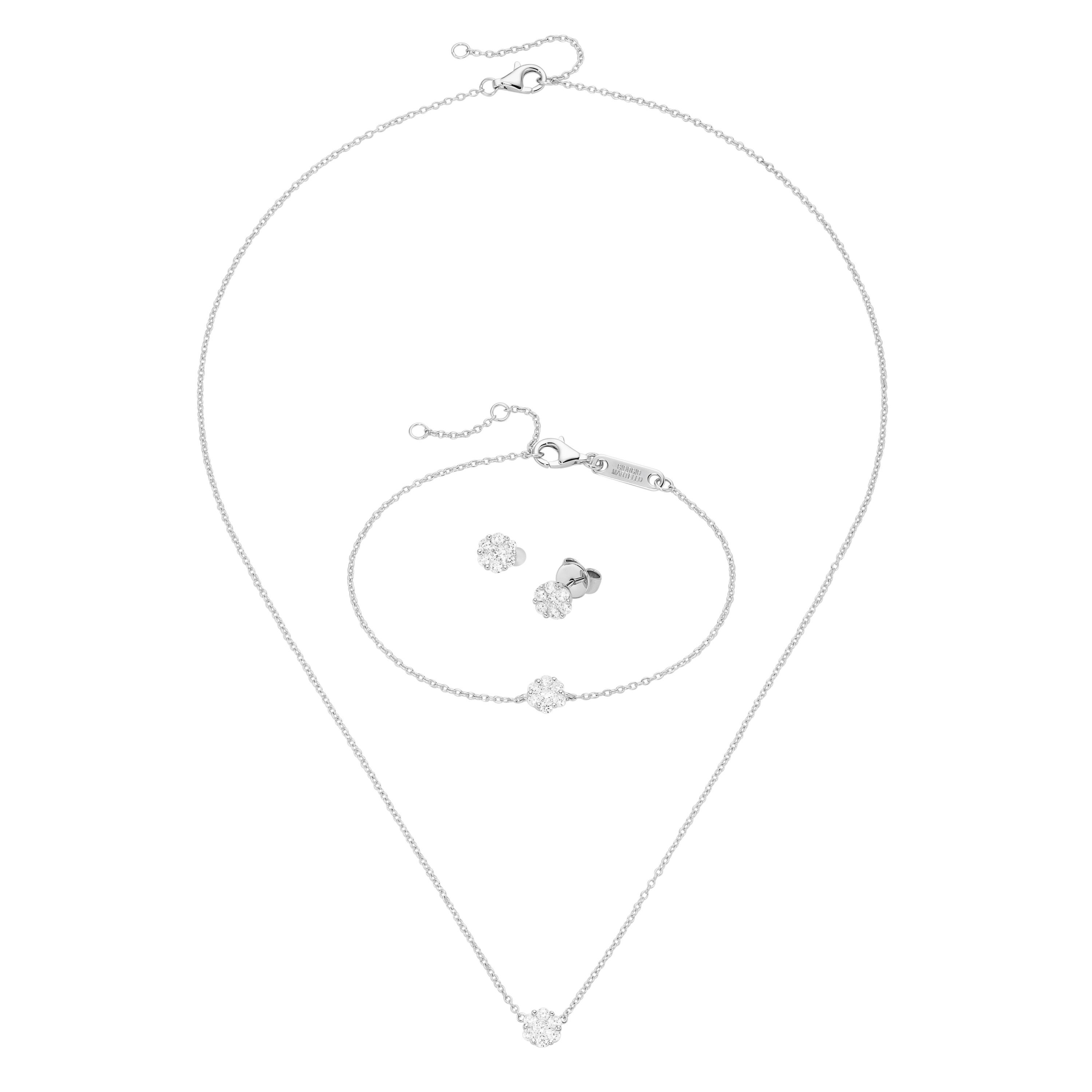 GIORGIO MARTELLO MILANO Schmuckset Schmuckset 3-teilig mit Zirkonia, Silber 925