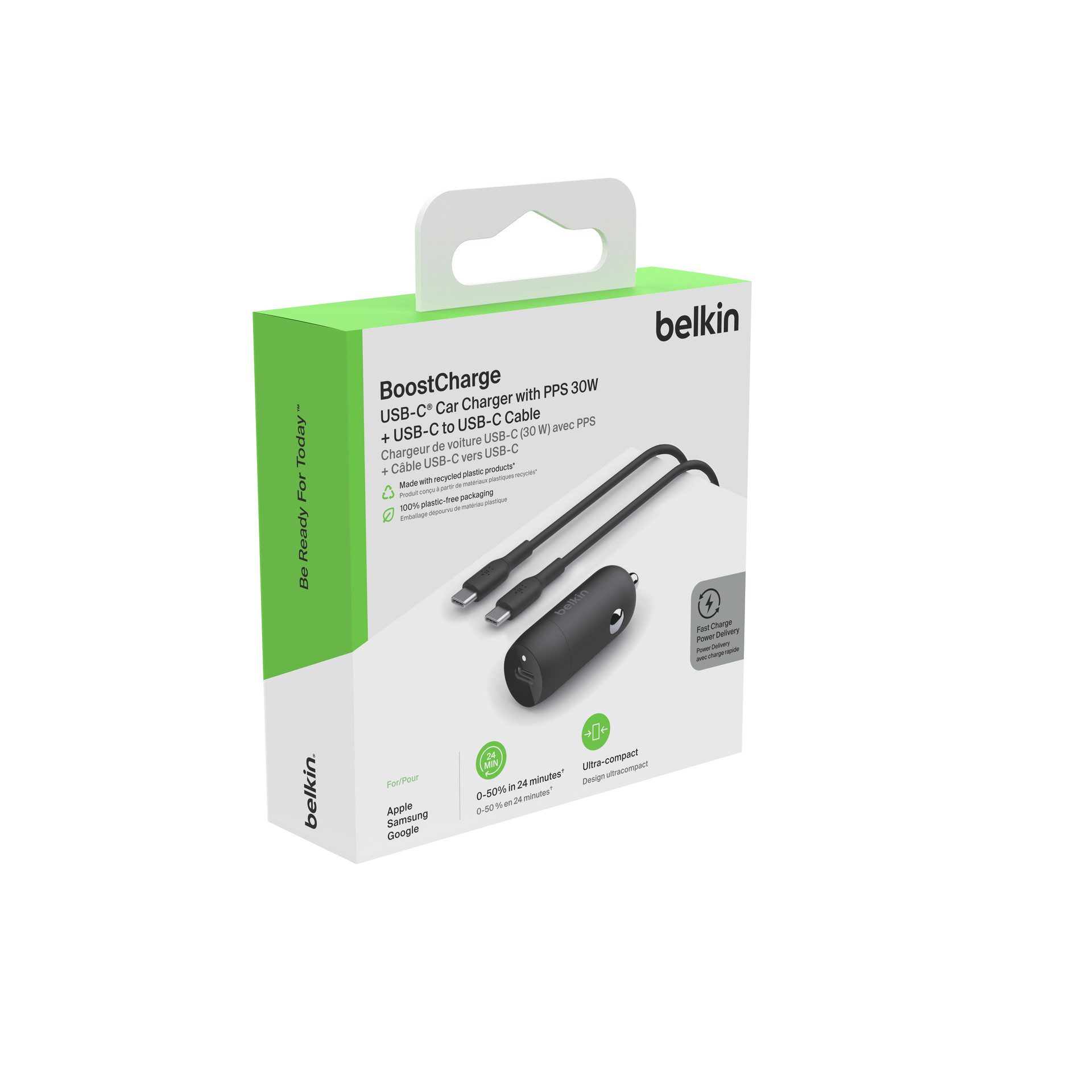 Belkin BoostCharge 30 W Kfz-Charger USB-C mit PPS USB-Ladegerät – Bild 3 von 3