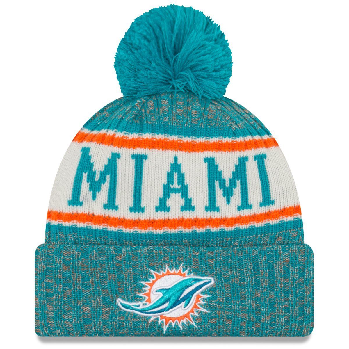New Era Fleecemütze NFL Sideline Bobble Miami Dolphins günstig online kaufen