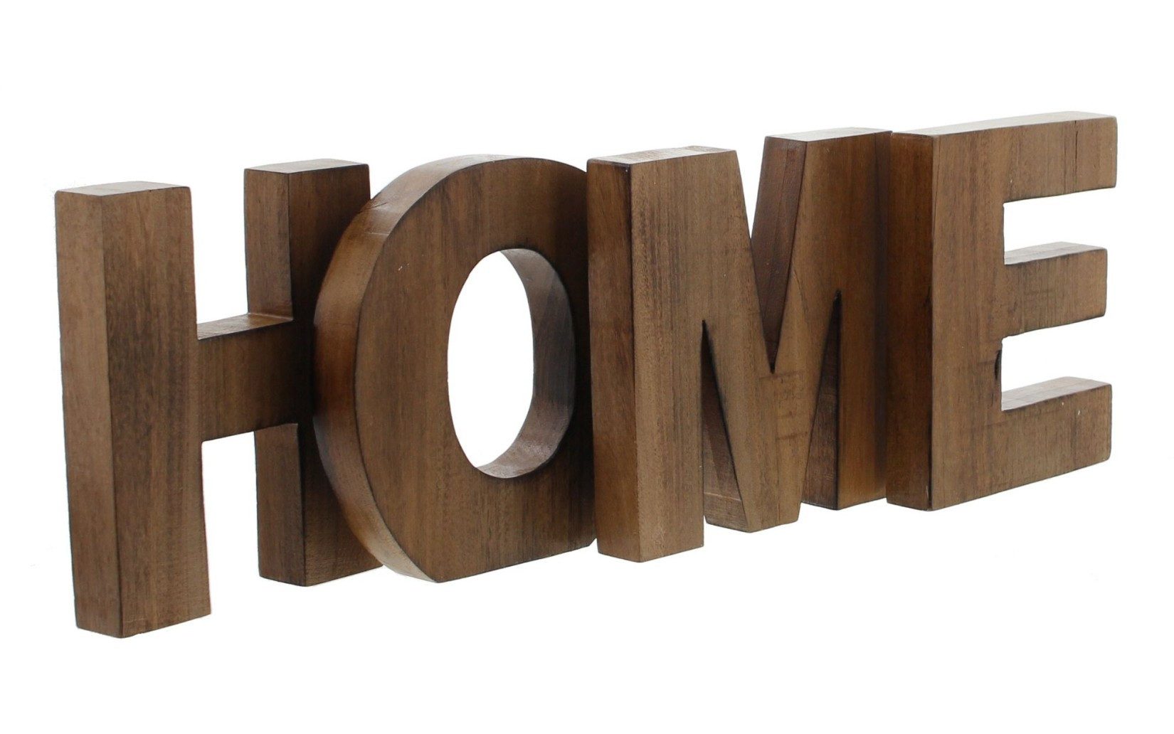 Deko-Buchstaben "Home" Schriftzug aus Holz, 15cm hoch, Holzbuchstaben, Tischdeko