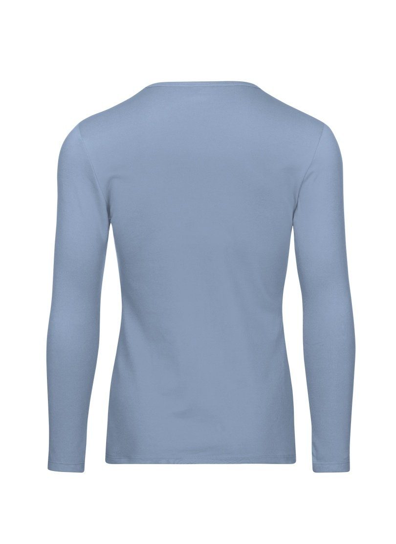 Longsleeve Langarmshirt pearl-blue TRIGEMA Trigema