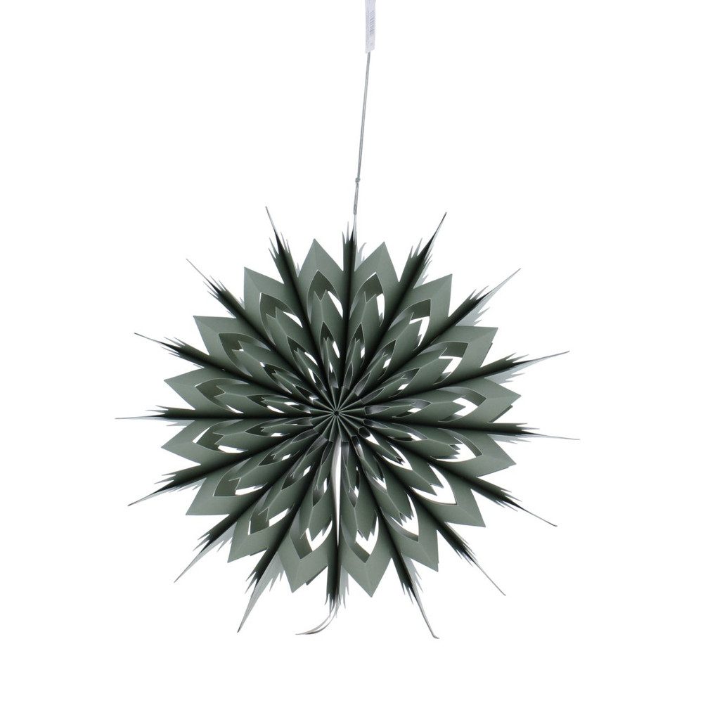 MICA Adventskranz Stern zum Hängen grün - ca. 40 cm