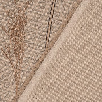 SCHÖNER LEBEN. Stoff Dekostoff Nordic Herbarium Vögel Gräser Blätter natur grün 1,40m