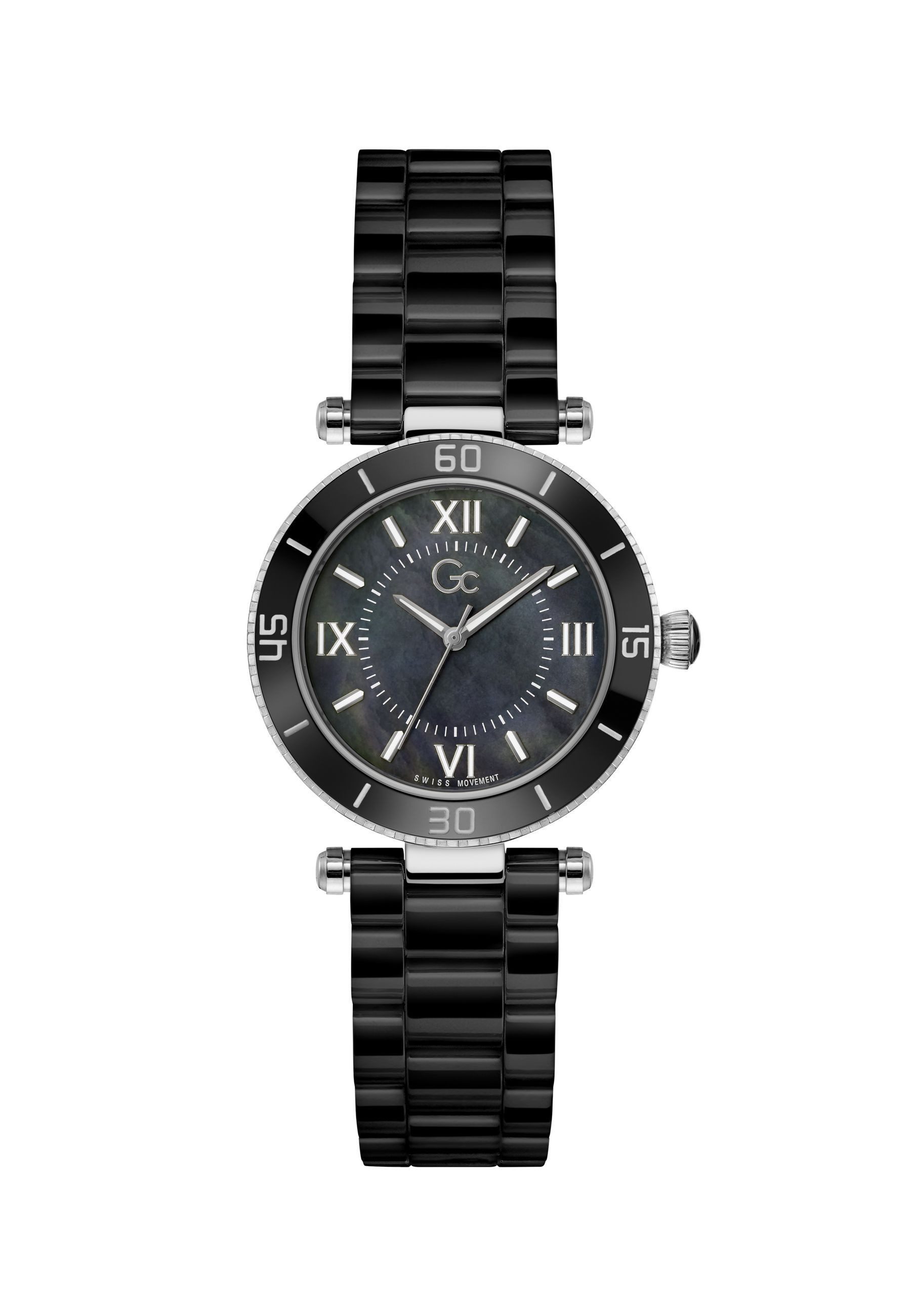 Guess Collection Quarzuhr Gc Muse Ceramic, (1-tlg), Quarz-Analoguhr