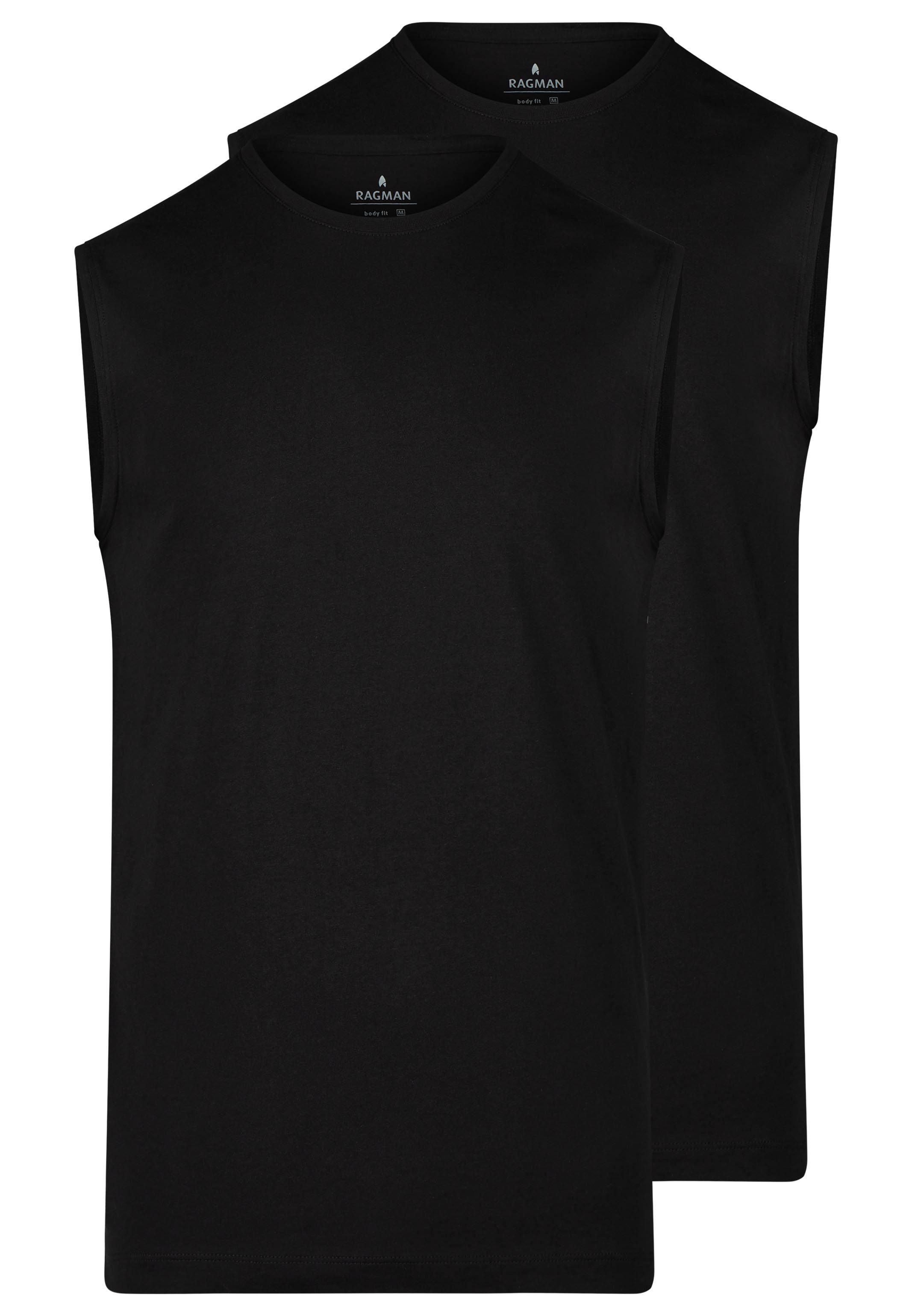 RAGMAN Unterhemd 2er Pack Basic (Spar-Set, 2-St) Unterhemd / Tanktop - Baumwolle - Atmungsaktiv