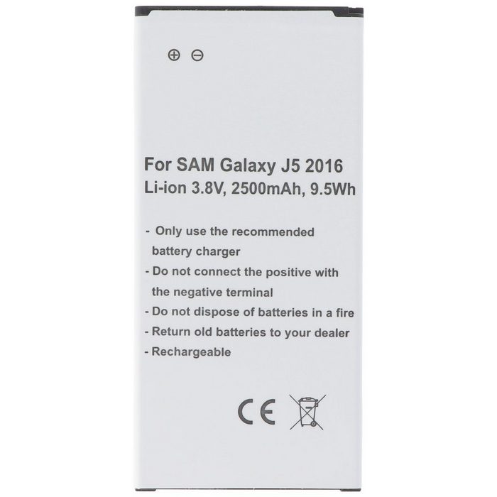 AccuCell Akku passend für den Samsung Galaxy J5 2016 Akku E Smartphone-Akku