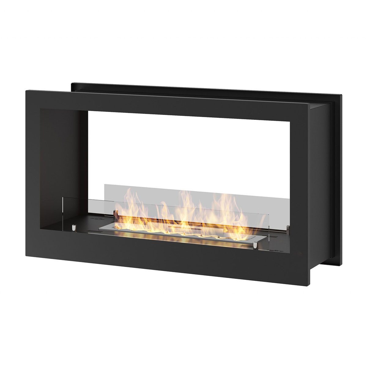Infire Echtfeuer-Dekokamin 2 Side Ethanolkamin, Heizfunktion, TÜV zertifiziert