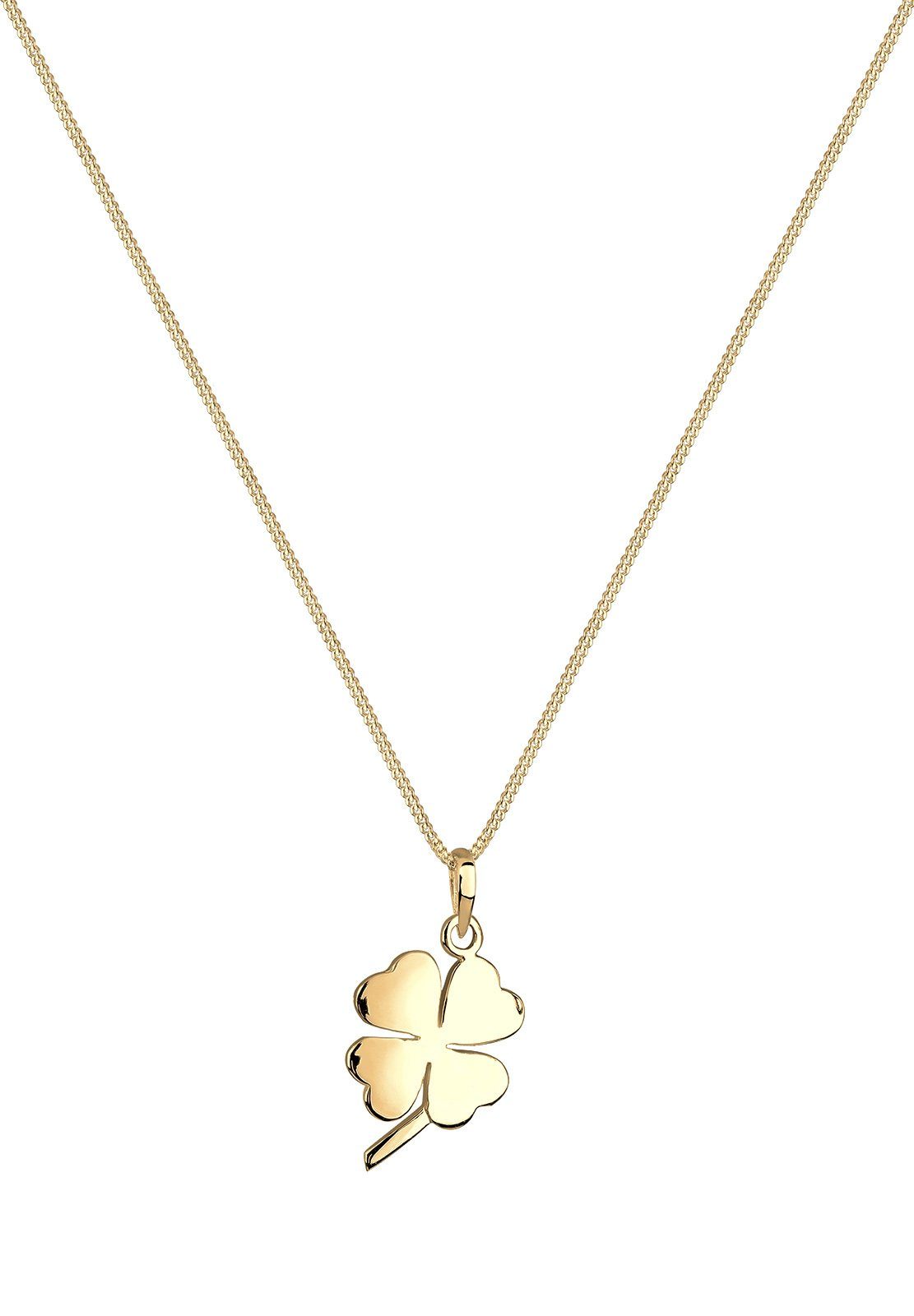 Elli Kette mit Anhänger Kleeblatt Glücksbringer günstig online kaufen