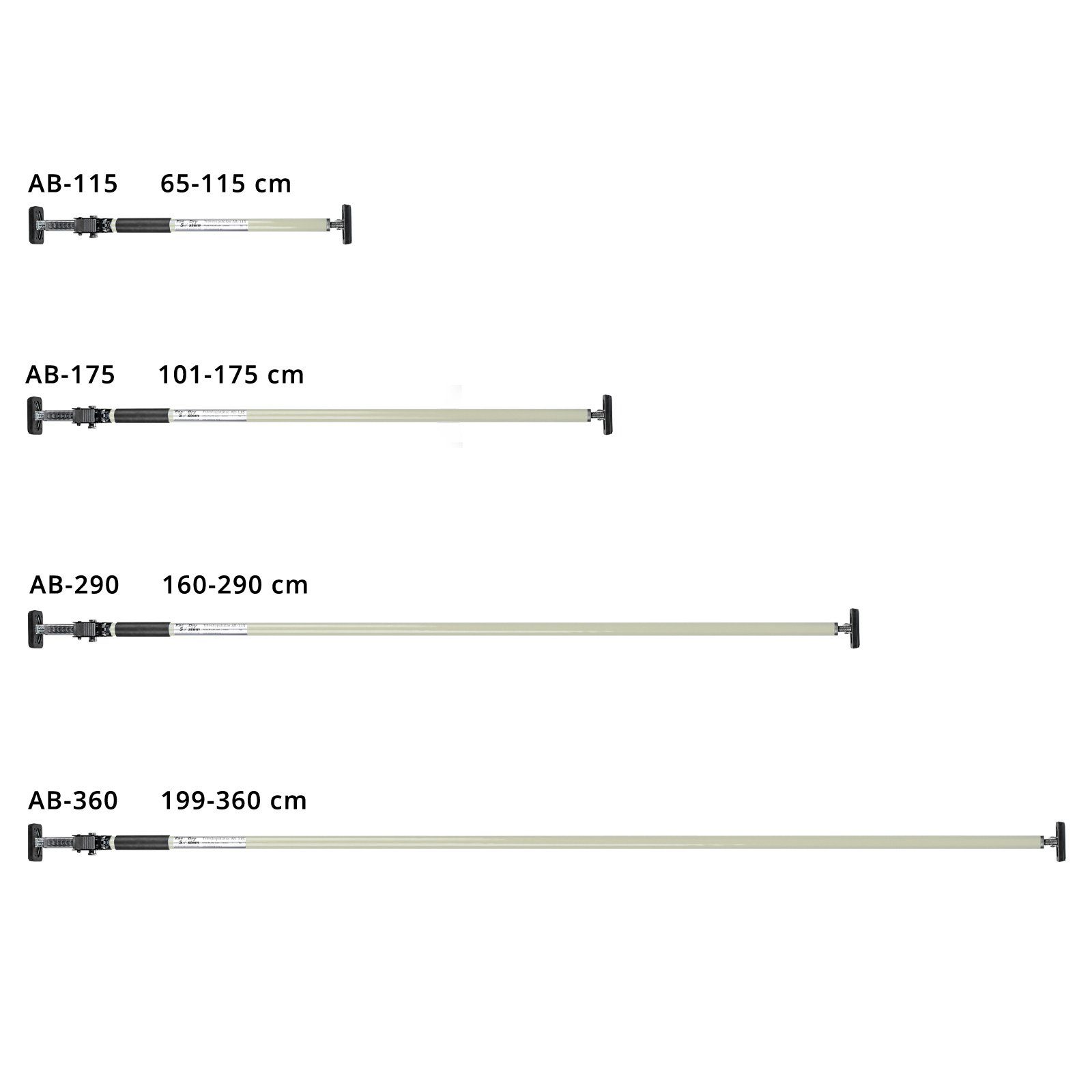 ALLEGRA Stützelement Montagestütze, Teleskopstange AB-360 (weiß), 1-St. günstig online kaufen